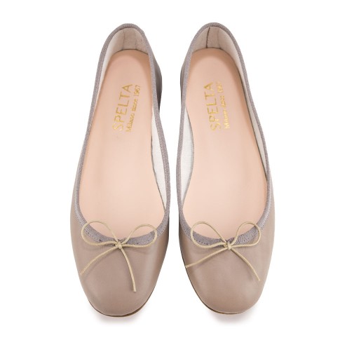 Taupe pointed toe flats new arrivals