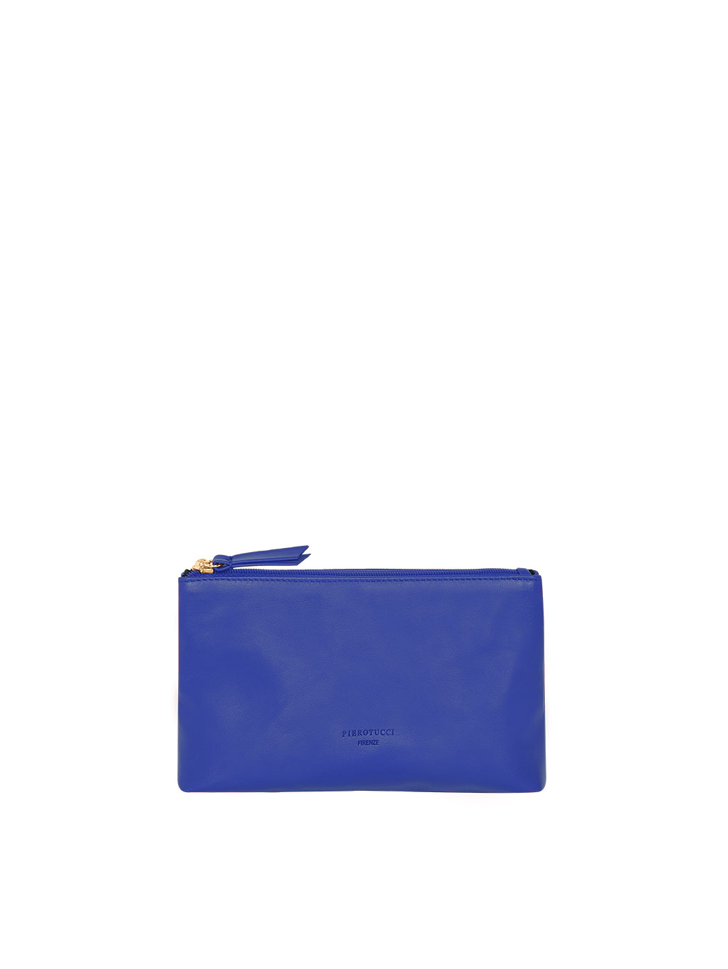 Astuccio rettangolo in pelle blu