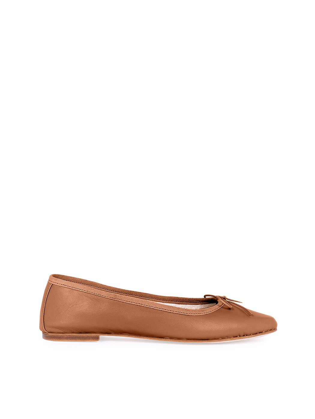 Ballet Flats Square-toe - Tan Nappa 