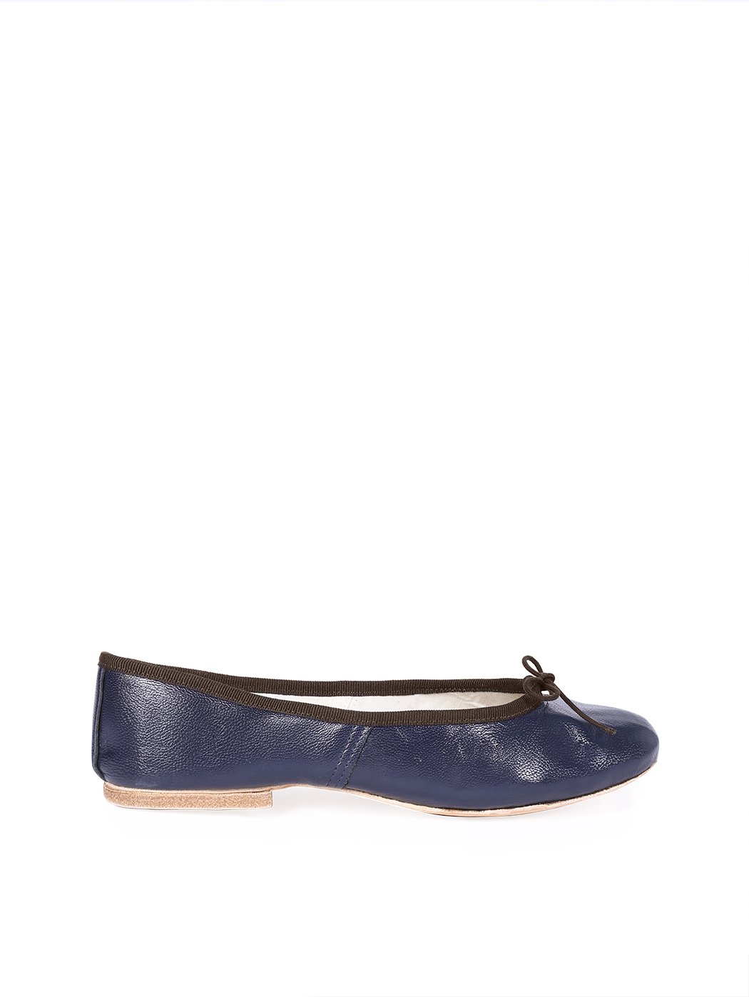 Ballerine DS Blu Scuro Filo Marrone