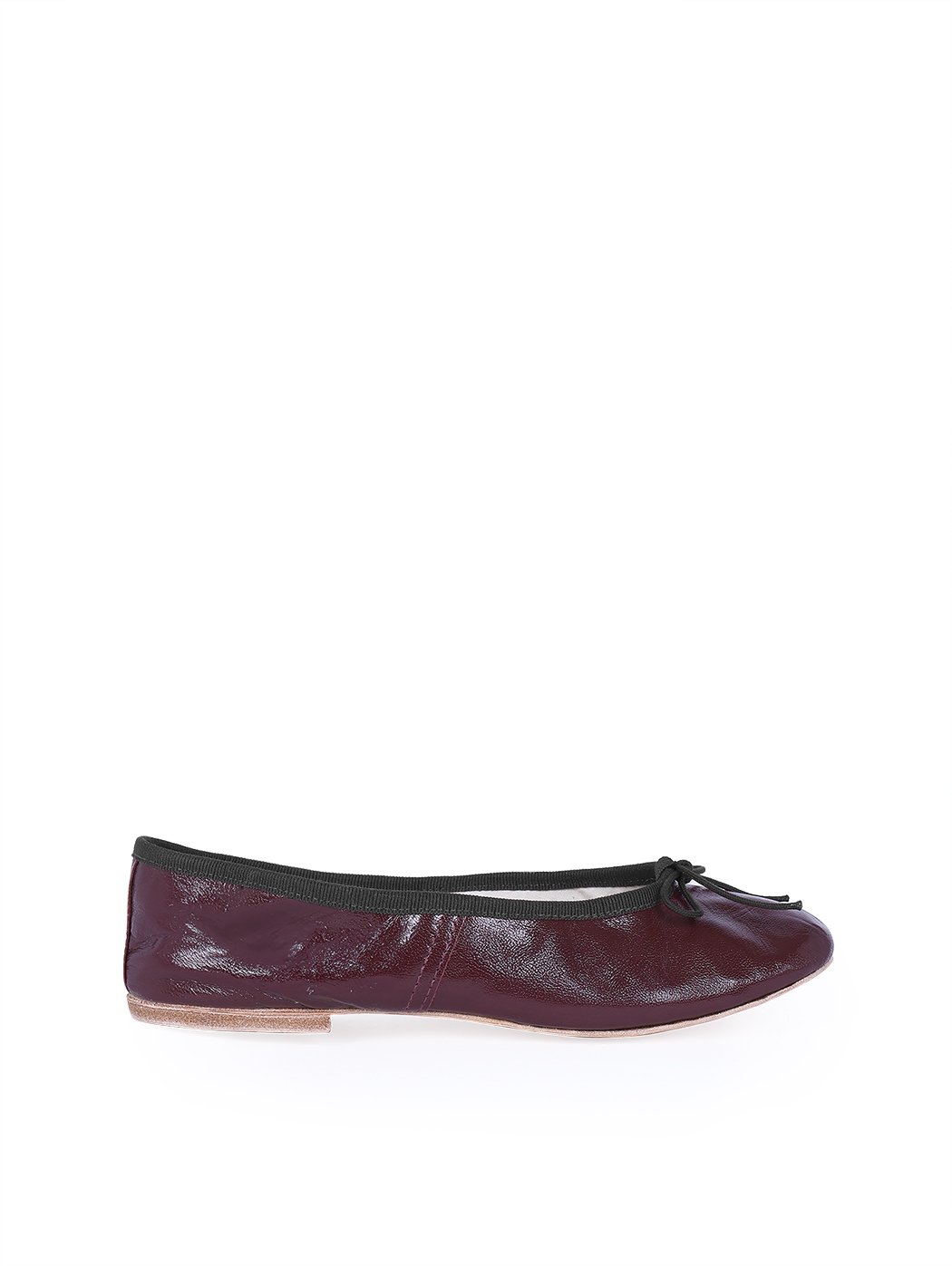 Ballet Flats Bordeaux Black Trim