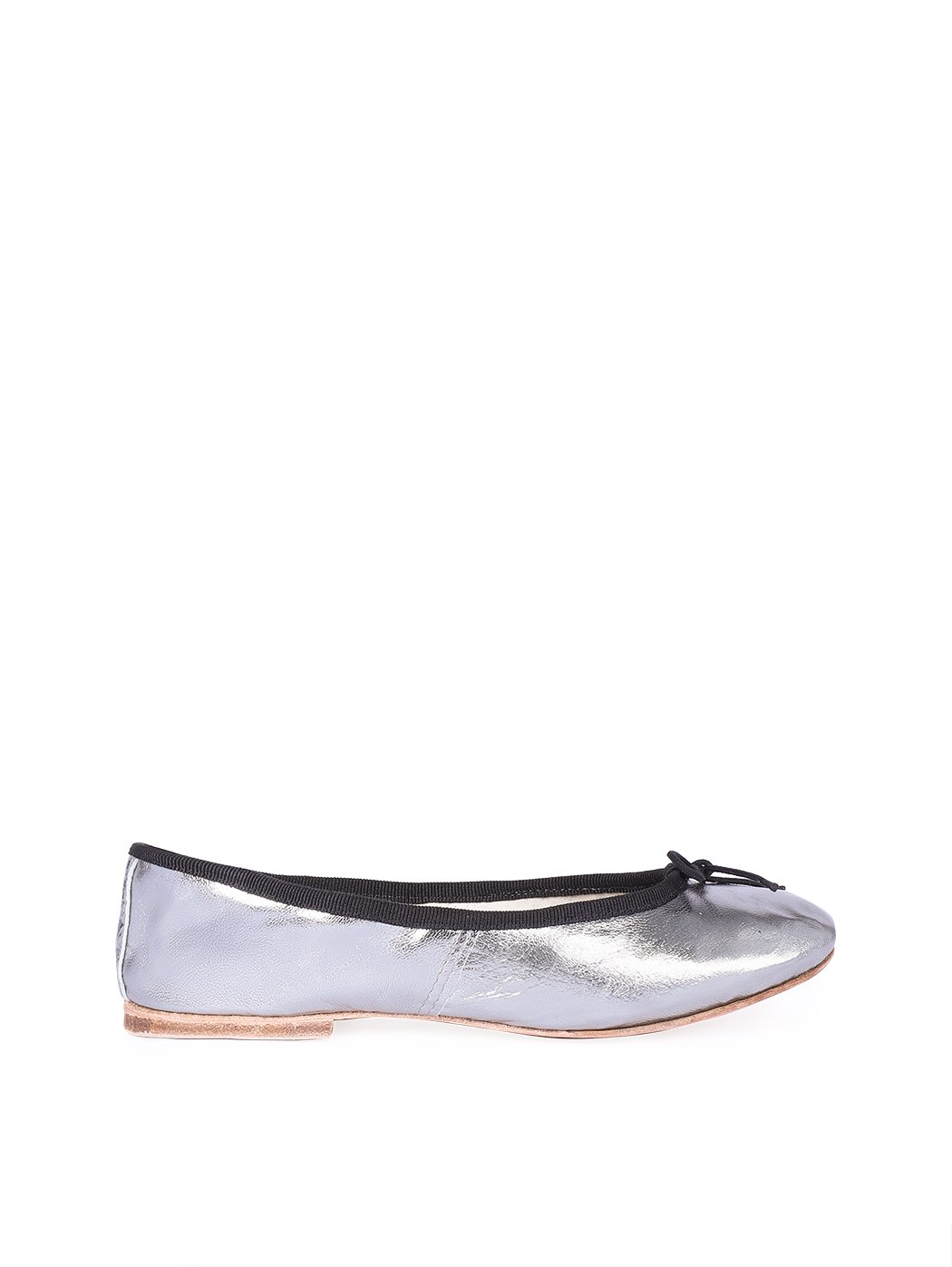 Ballet Flats Gunmetal Black Trim