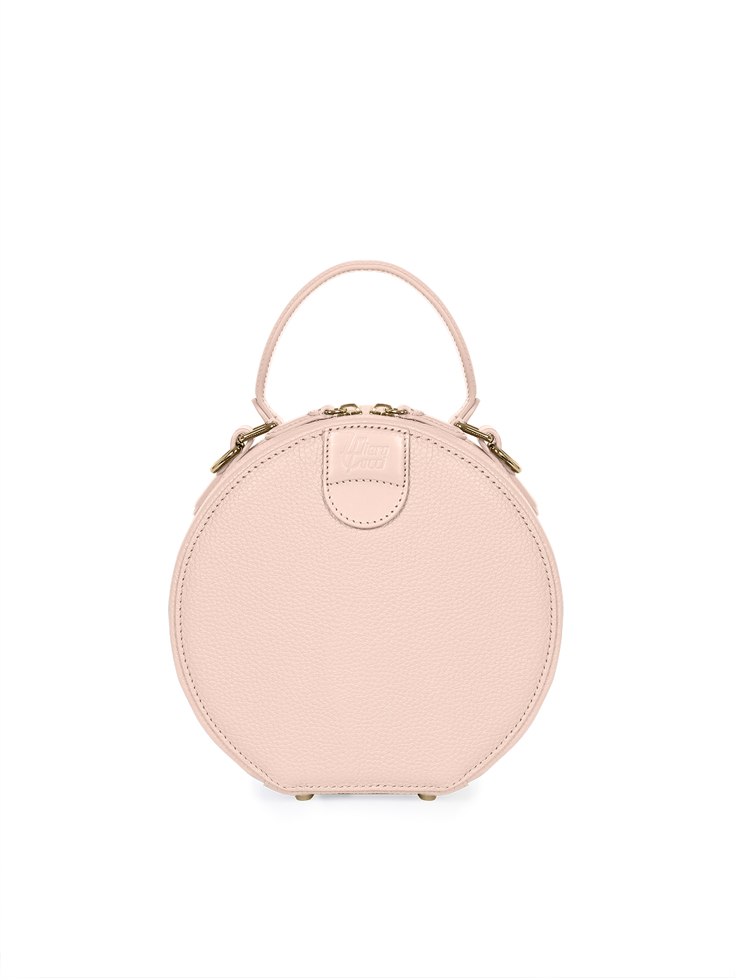 Round Circle Top Handle Bag Dianora Blush Pink