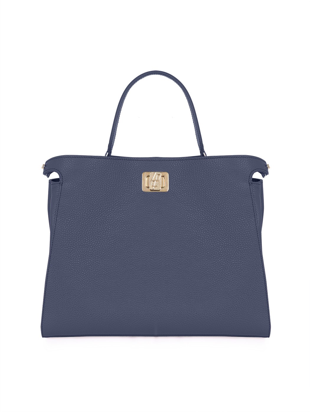 Top Handle Turnlock Handbag Piccarda Navy Blue