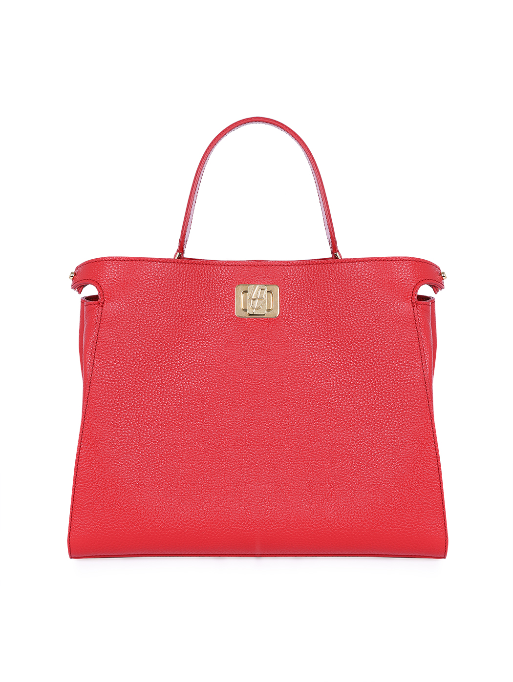 Top Handle Turnlock Handbag Rita Rose Red