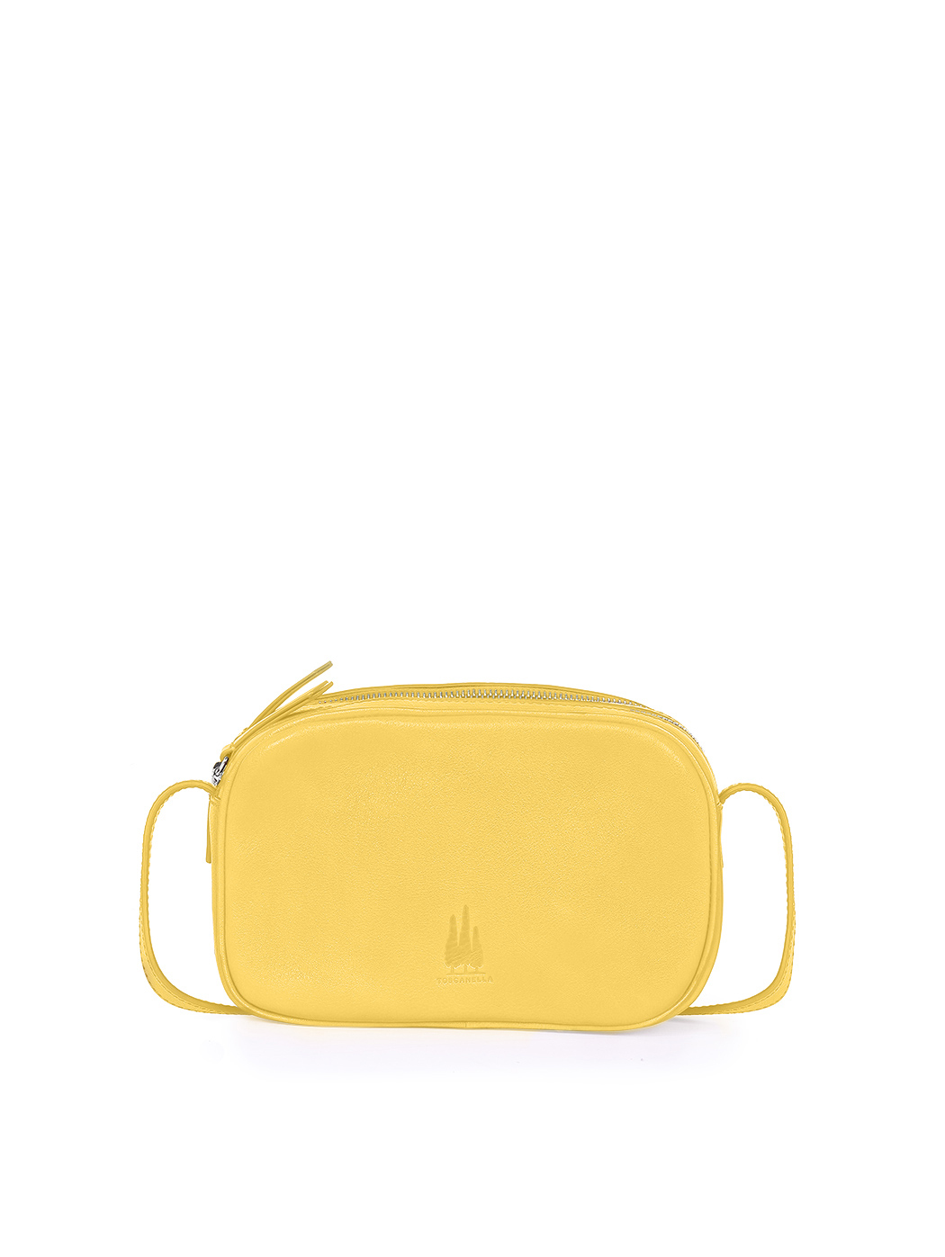 Small Crossbody Bag Top Duo Zip Yellow