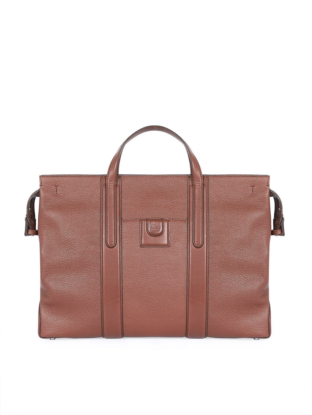 Мужская сумка бизнес - линии Pierotucci темно - коричневого цвета