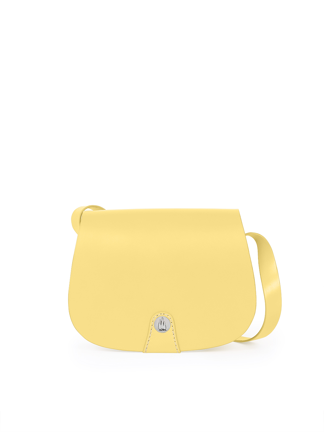 Medium Messenger Crossbody Flap Over Bag Yellow