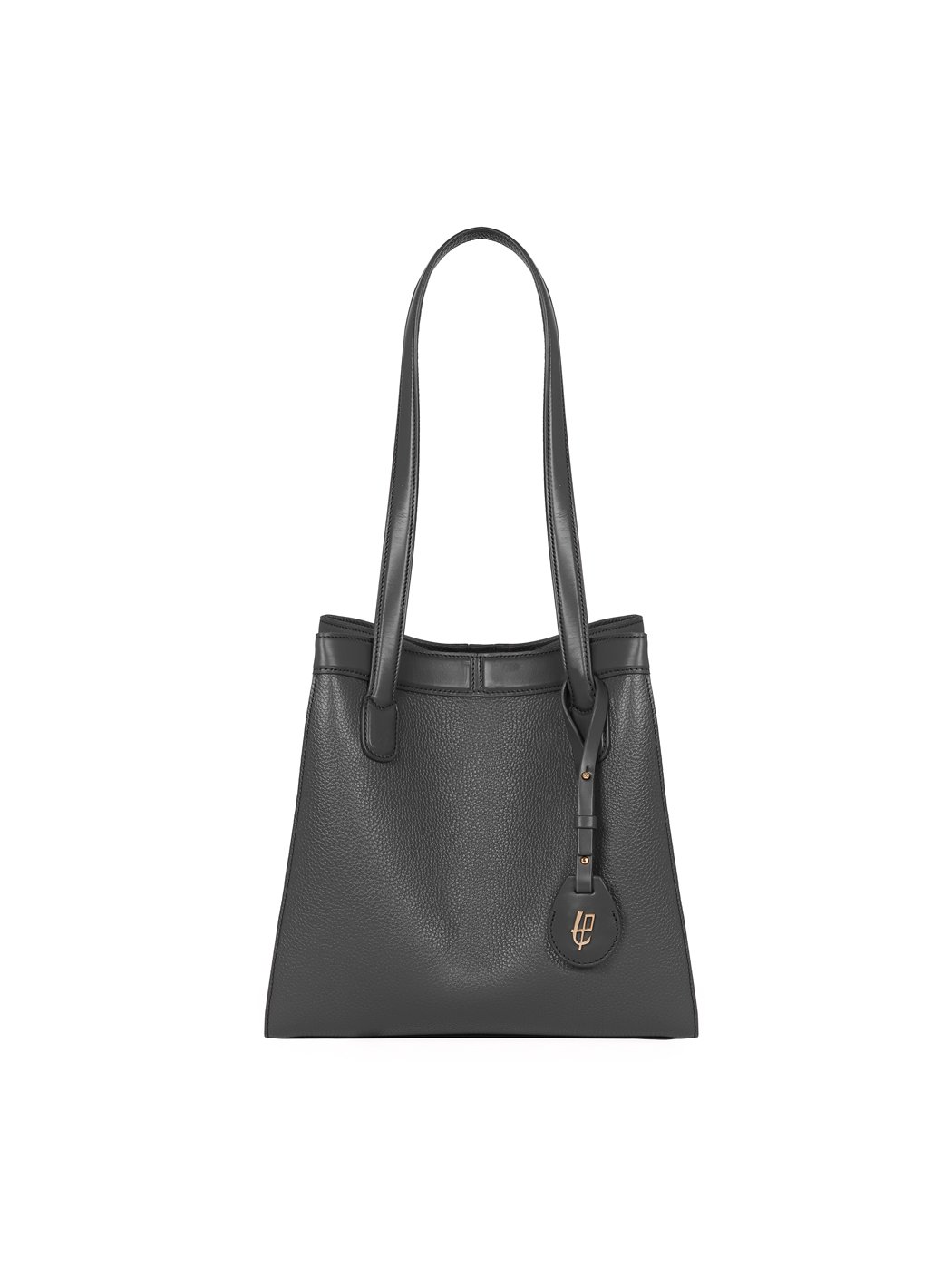 Multfiaceted Fold Bucket Tote Bag Ema Jet Black