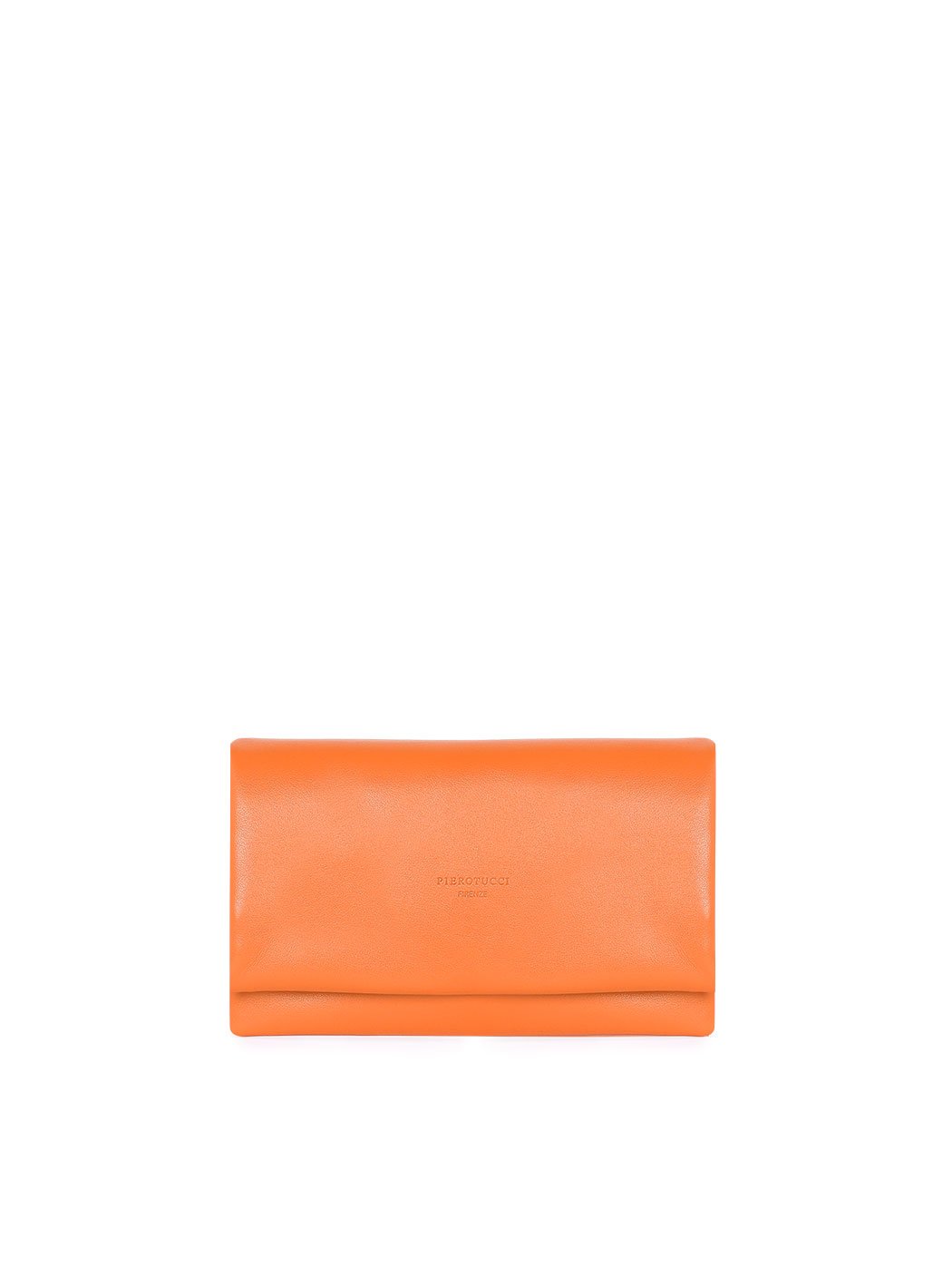 Pochette rettangolare in pelle Arancione