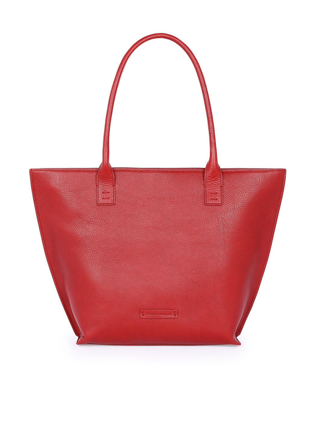 Borsa Tote grande in pelle Rossa