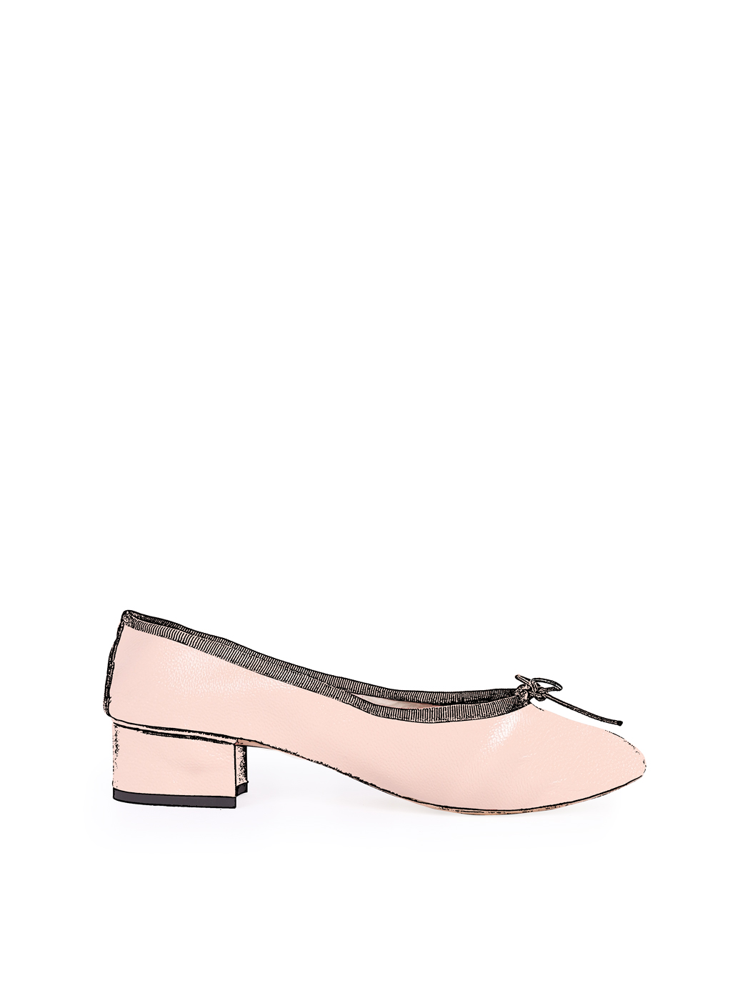 Ballet Pumps Block Heel Nude 42-Nude