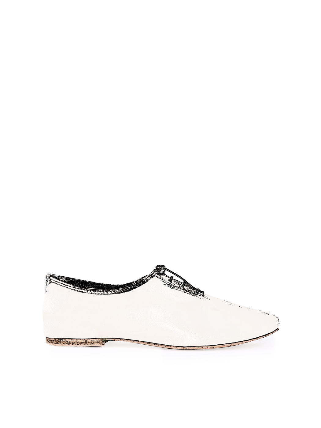 Jazz Dance Ballet Flat Shoes White 10-White