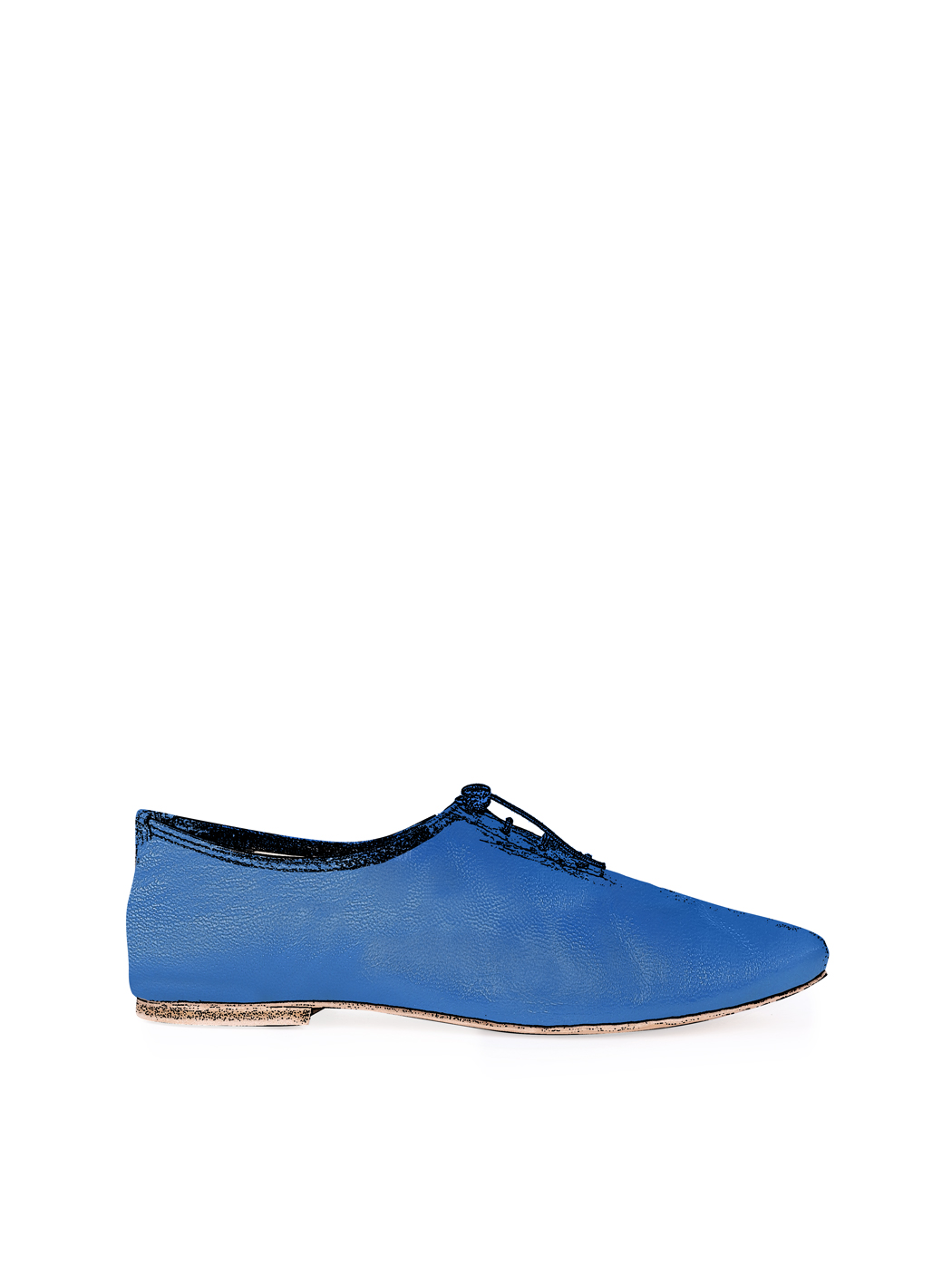 Jazz Dance Ballet Flat Shoes Blue 38-Blue