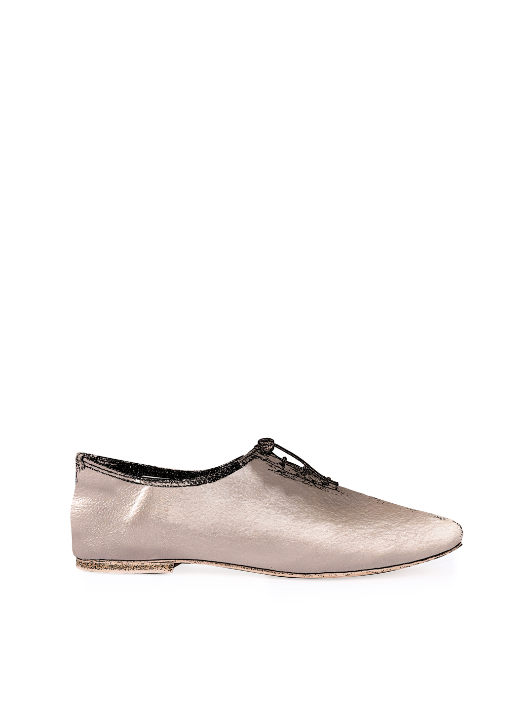 Jazz Dance Ballet Flat Shoes Bronze 36-Bronze Metallic