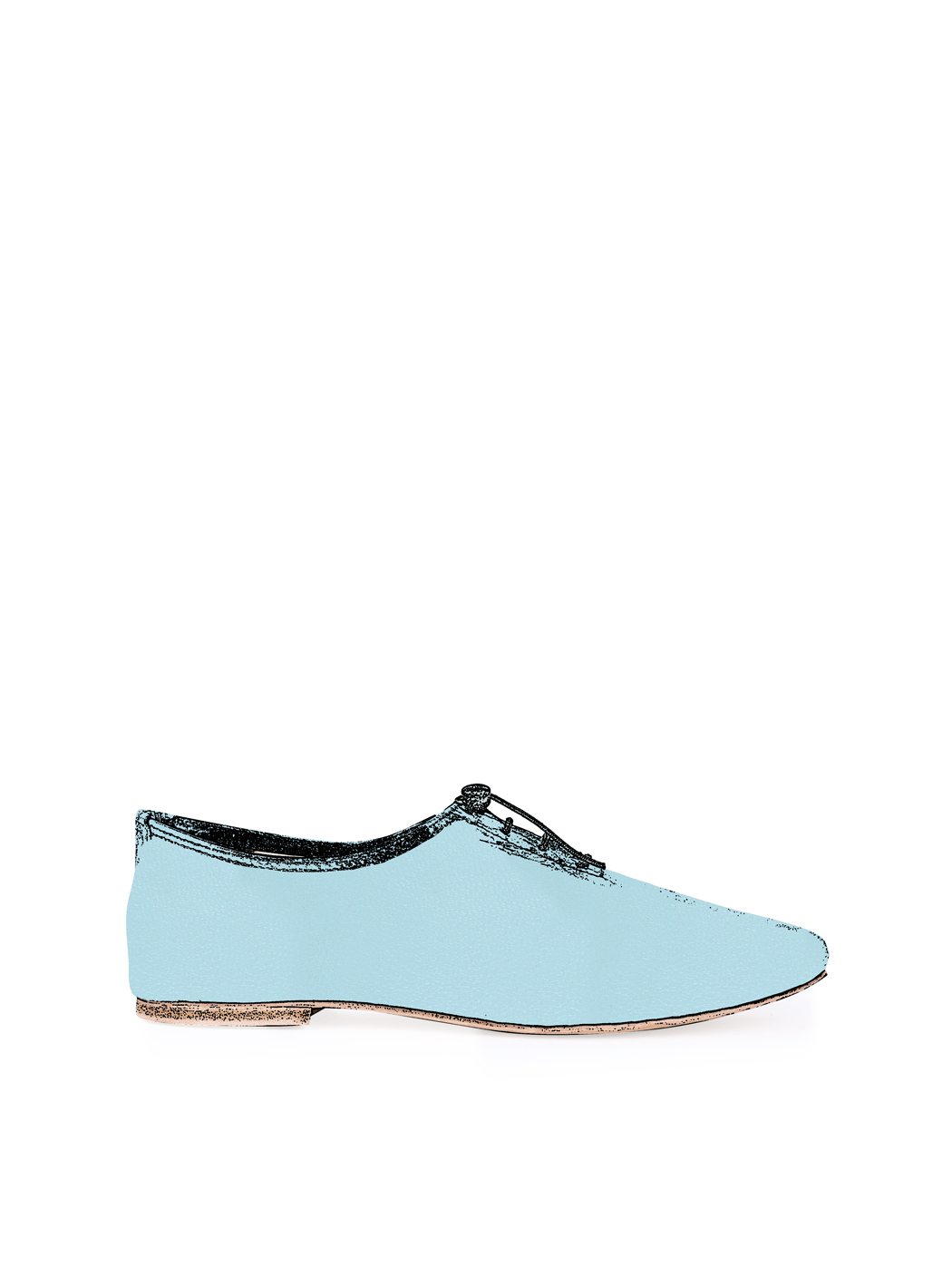 Jazz Dance Ballet Flat Shoes Light Blue 07-Light Blue