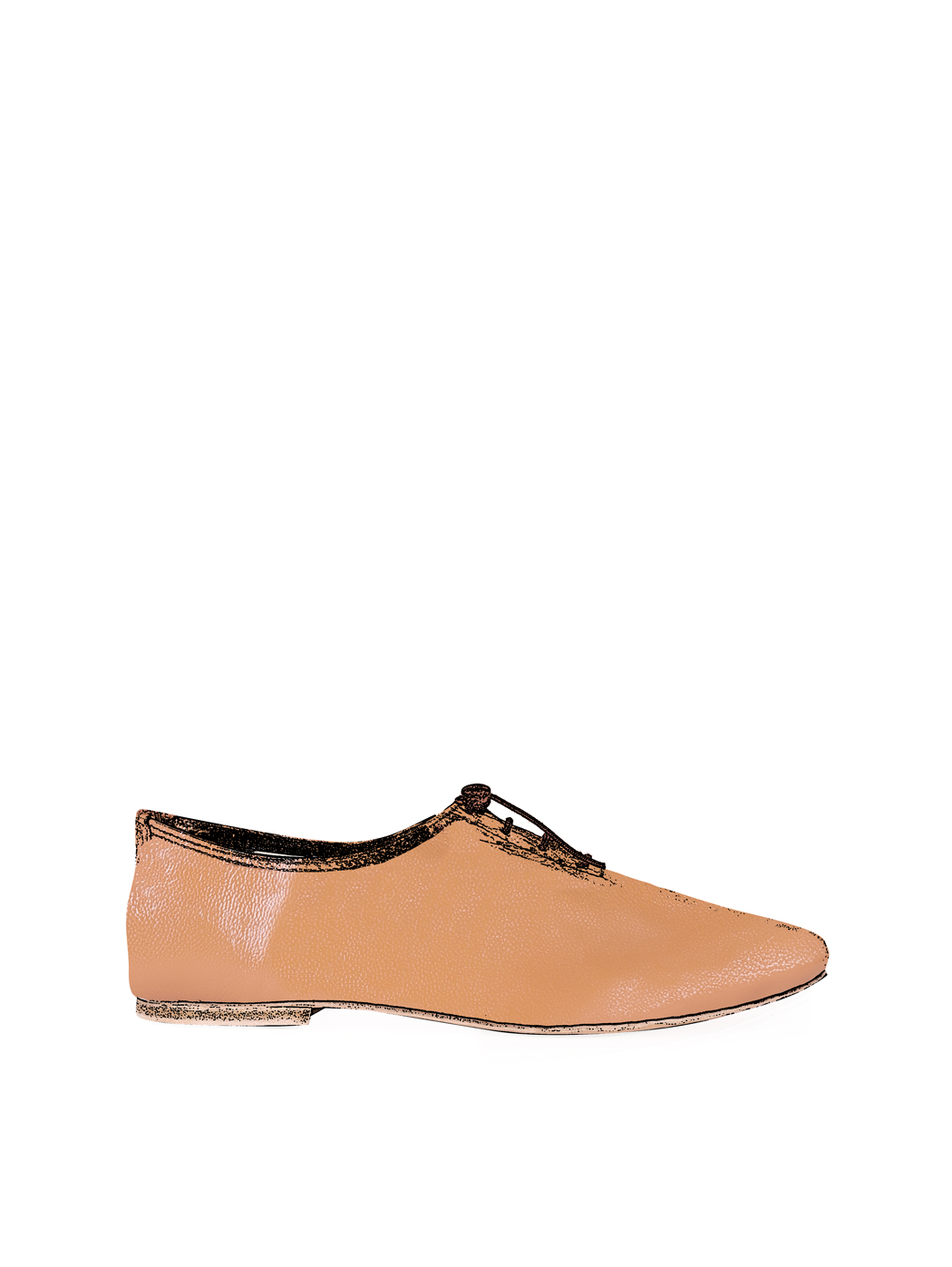 Jazz Dance Ballet Flat Shoes Tan 37-Tan