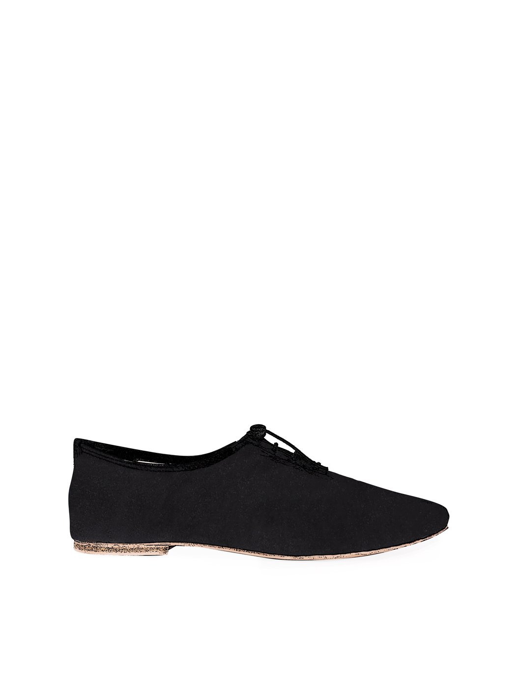 Jazz Dance Ballet Flat Shoes Black Suede C01-Black