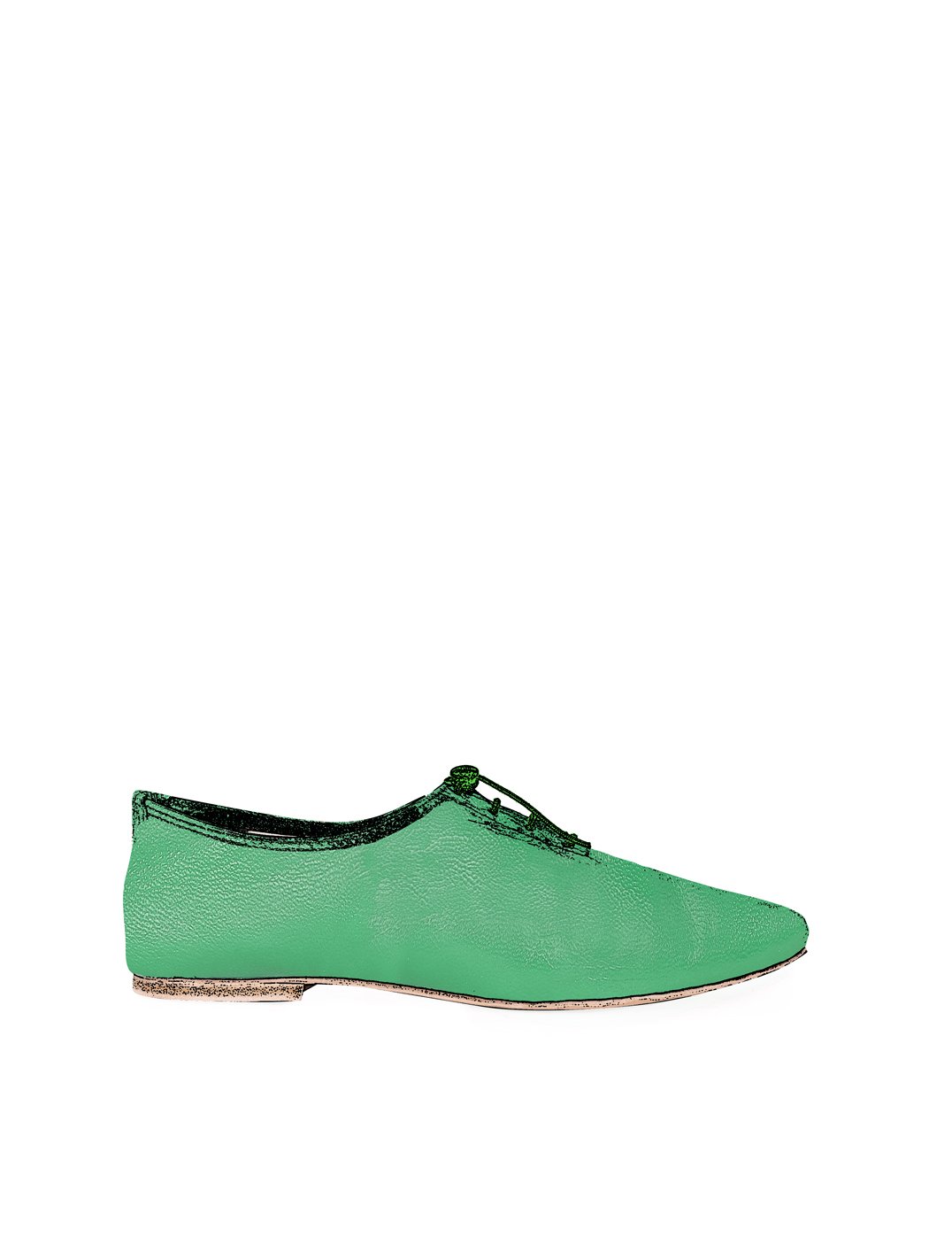 Jazz Dance Ballet Flat Shoes Green 28-Green