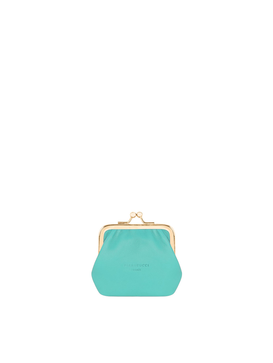 Small Kiss Lock Coin Purse Aqua Blue