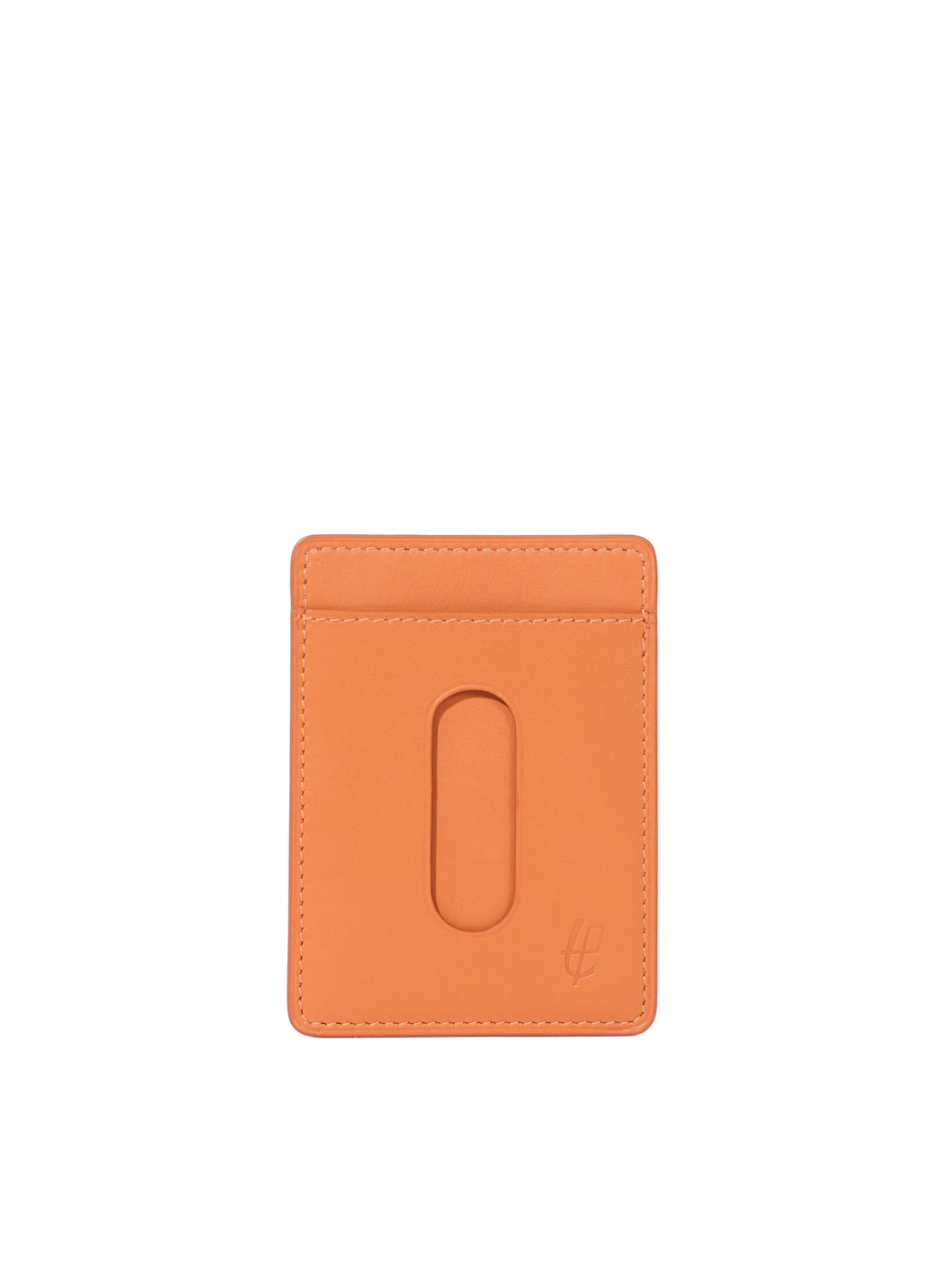 Slim Metro Card Holder Baranil Leather (Orange)