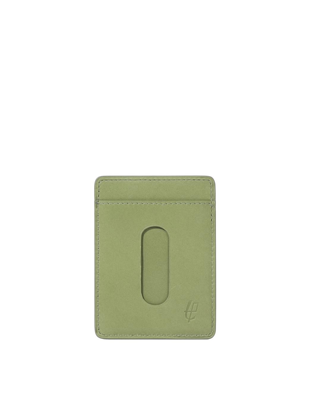 Slim Metro Card Holder Baranil Leather (Pistachio)