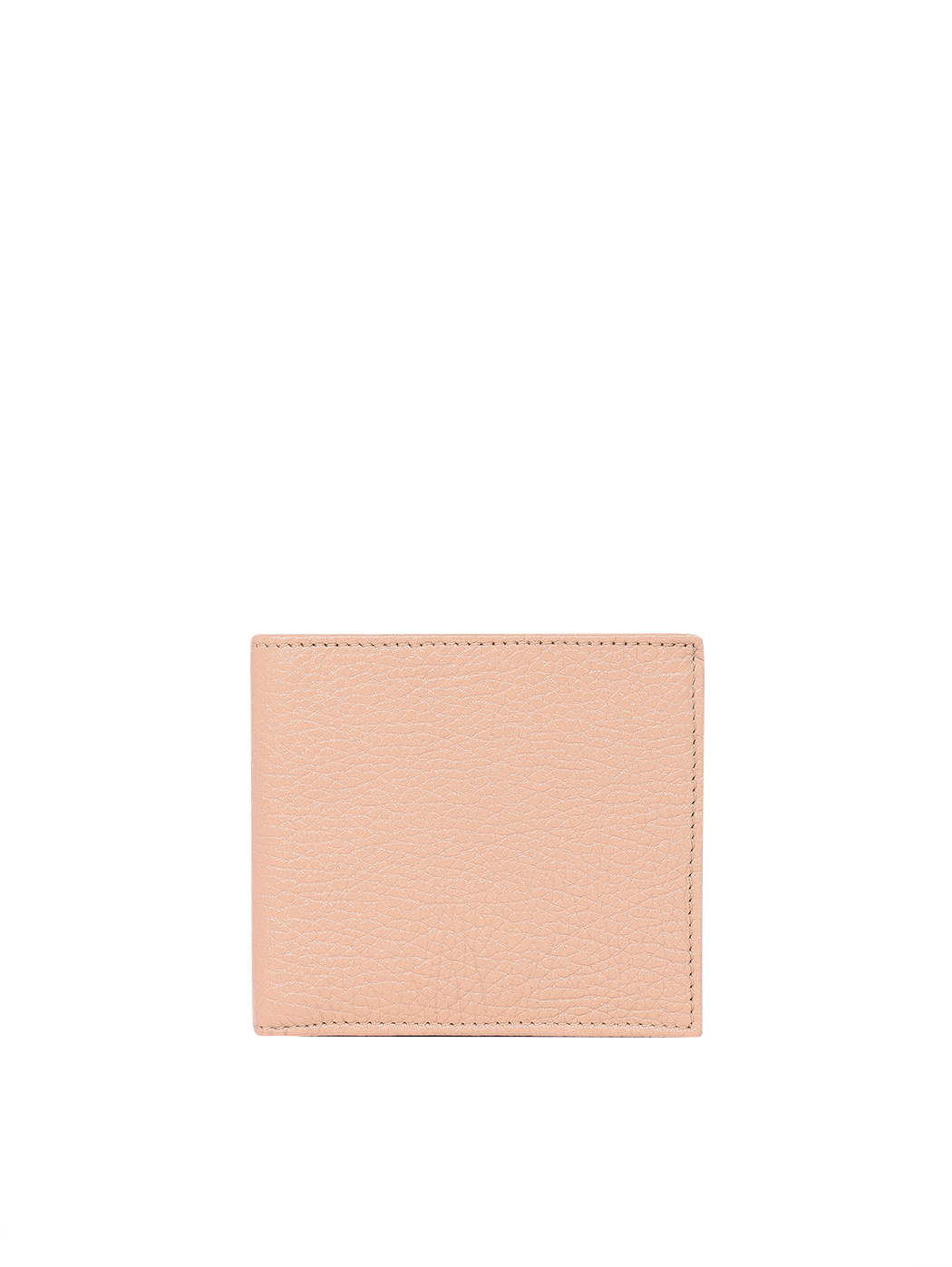 Slim Bifold Pebbled Leather Wallet Camel