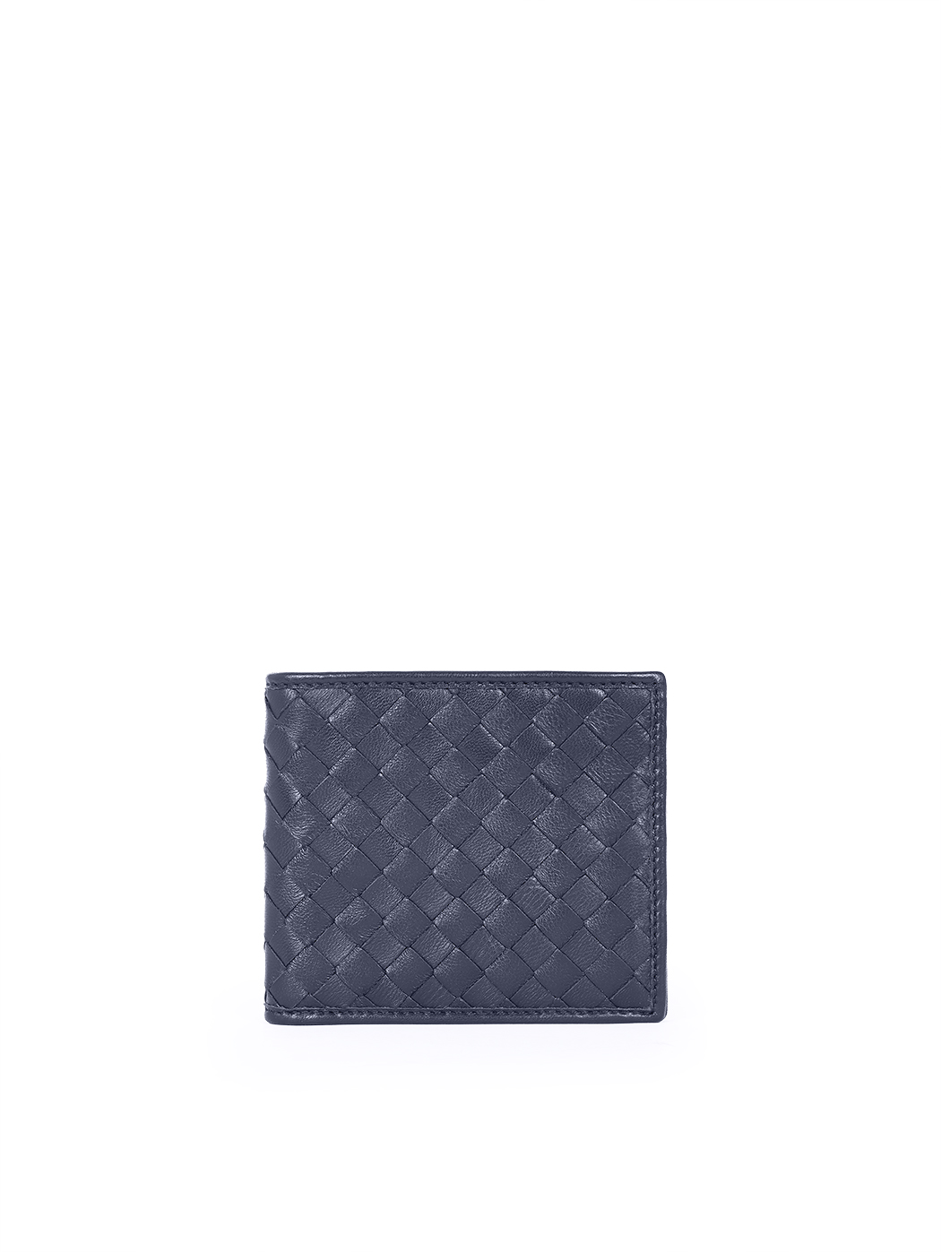 Classic 8 Card Billfold Woven Wallet Blue