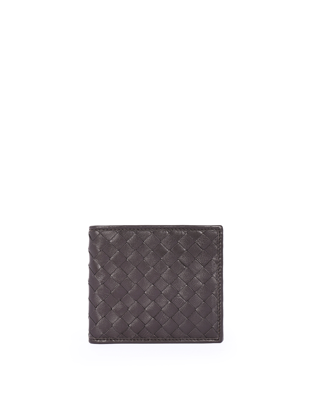 Classic 8 Card Billfold Woven Wallet Brown