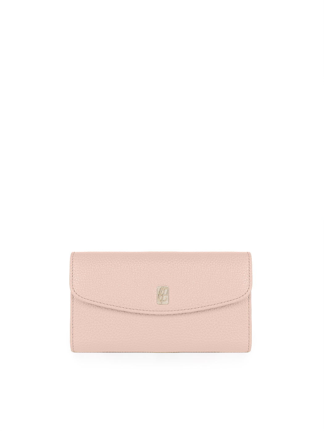 Женский кожаный кошелек светло - розового цвета