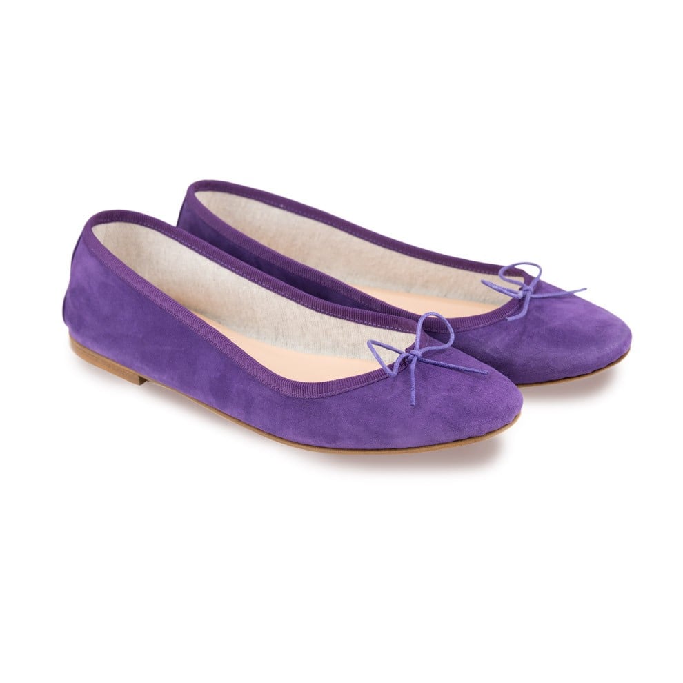 Ballet Flats - Purple Suede