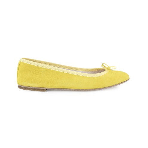 Ballet Flats - Yellow Suede