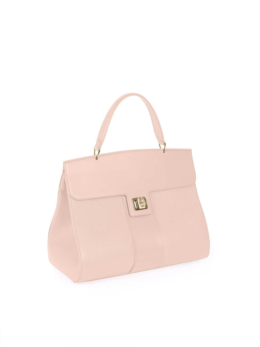 Luxury 50s Top Handle Handbag Lavinia Blush Pink