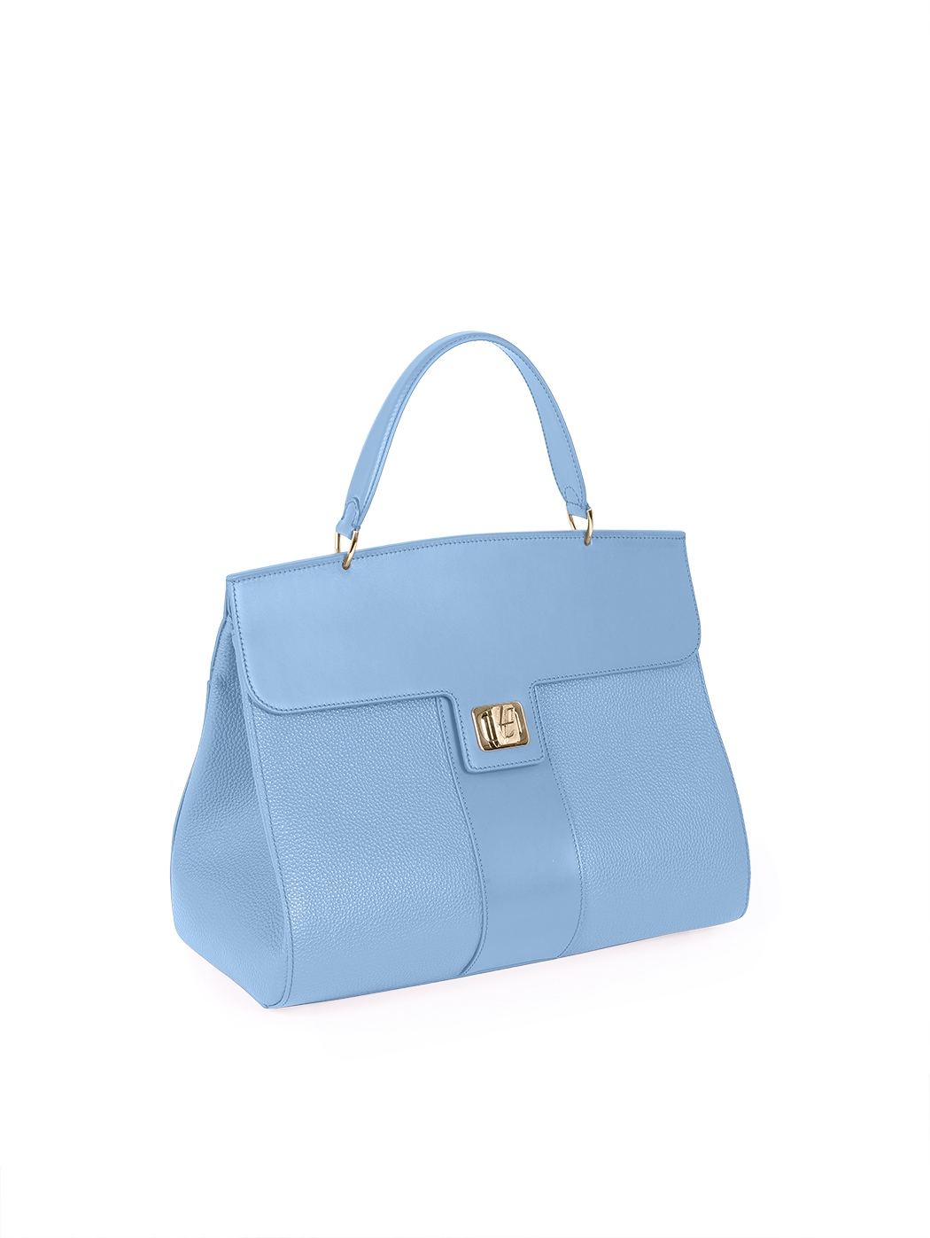 Luxury 50s Top Handle Handbag Lavinia Sky Blue