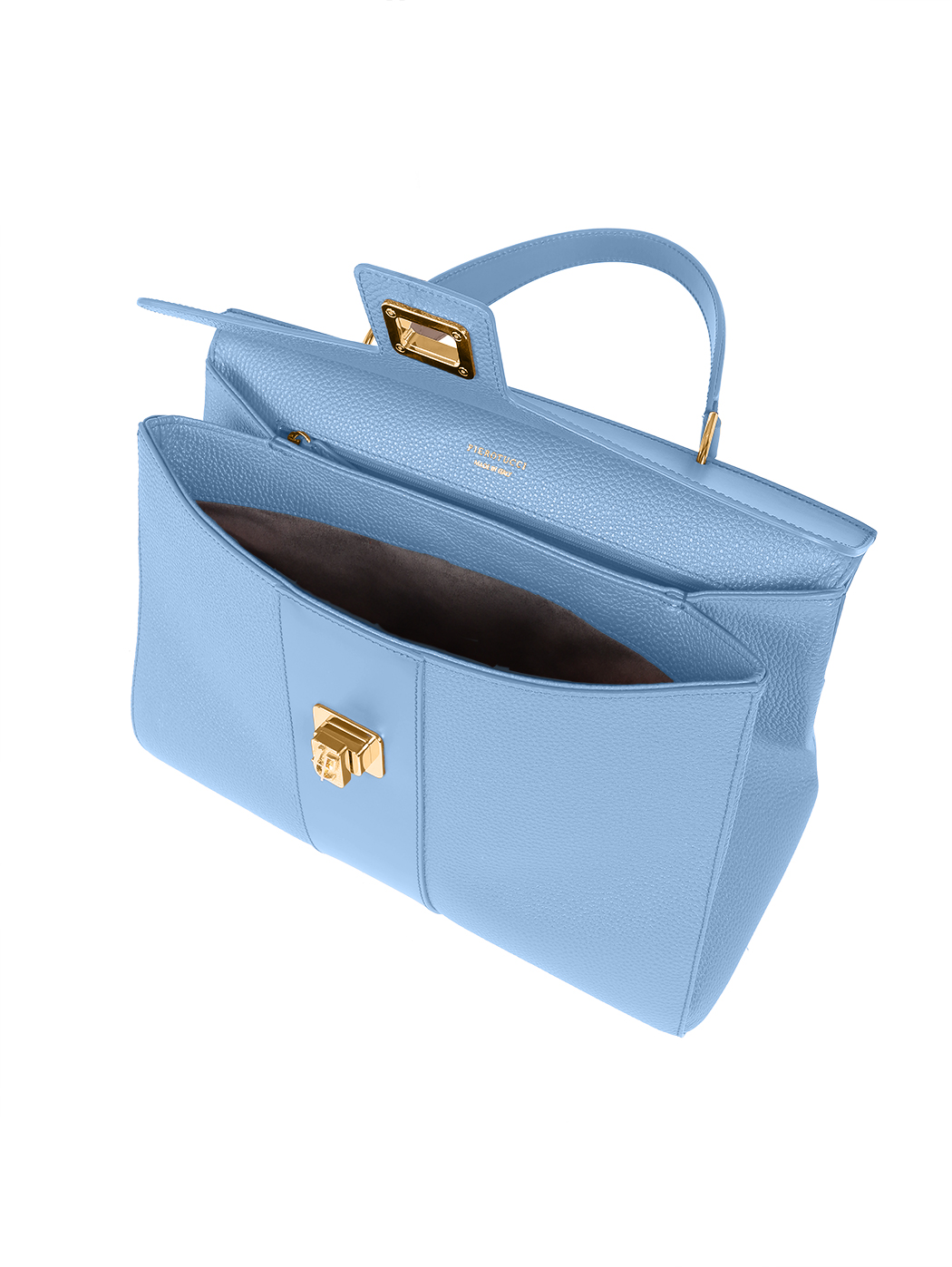 Luxury 50s Top Handle Handbag Lavinia Sky Blue