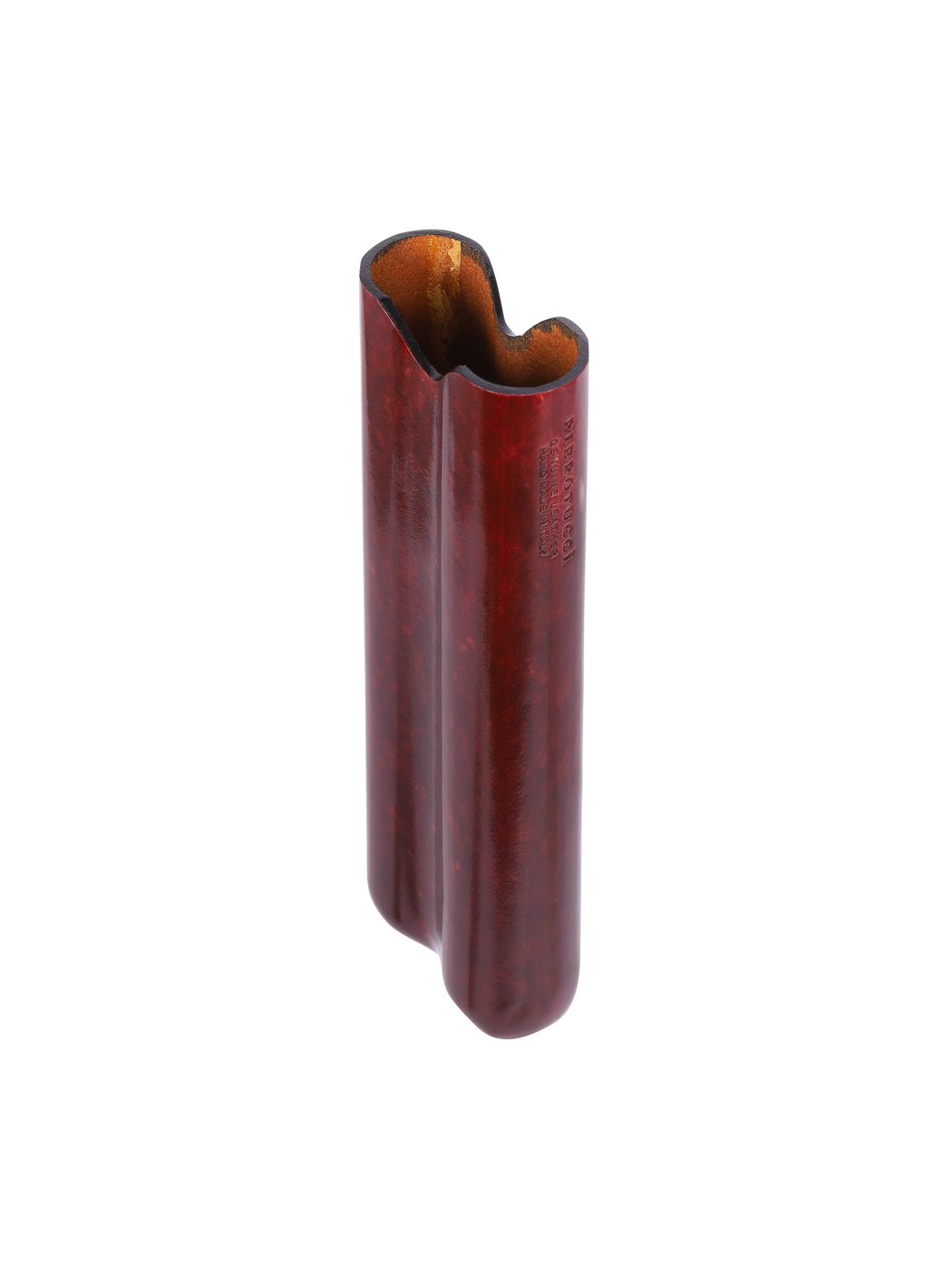 Cuban type Cigar Holder Leather Dark Red