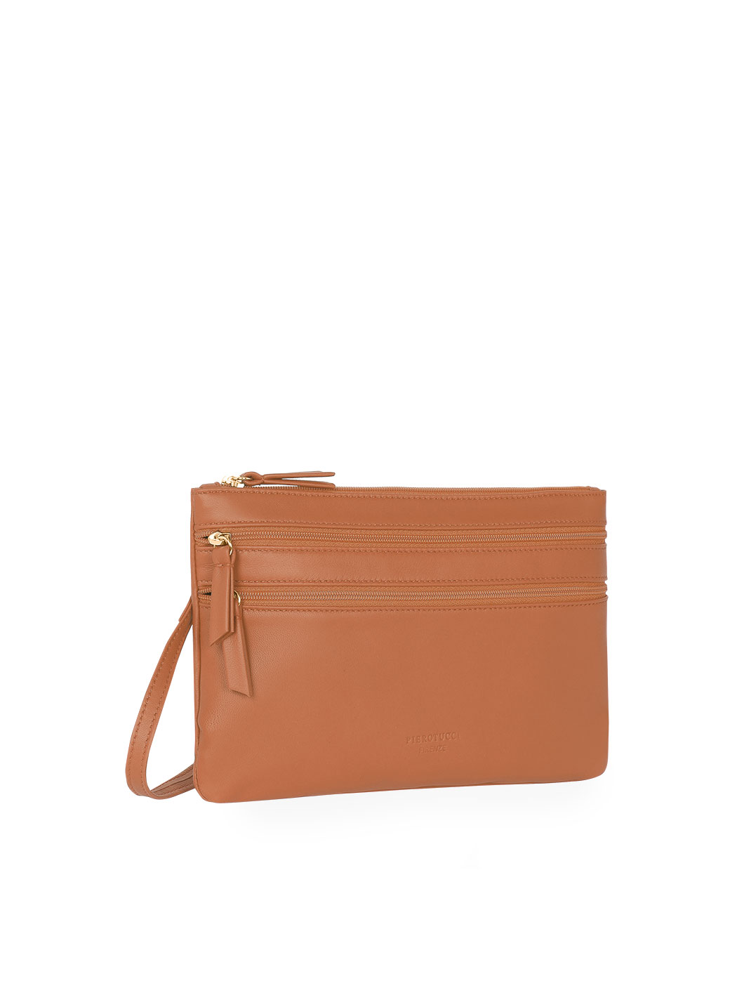 Brown Convertible Crossbody Clutch Bag