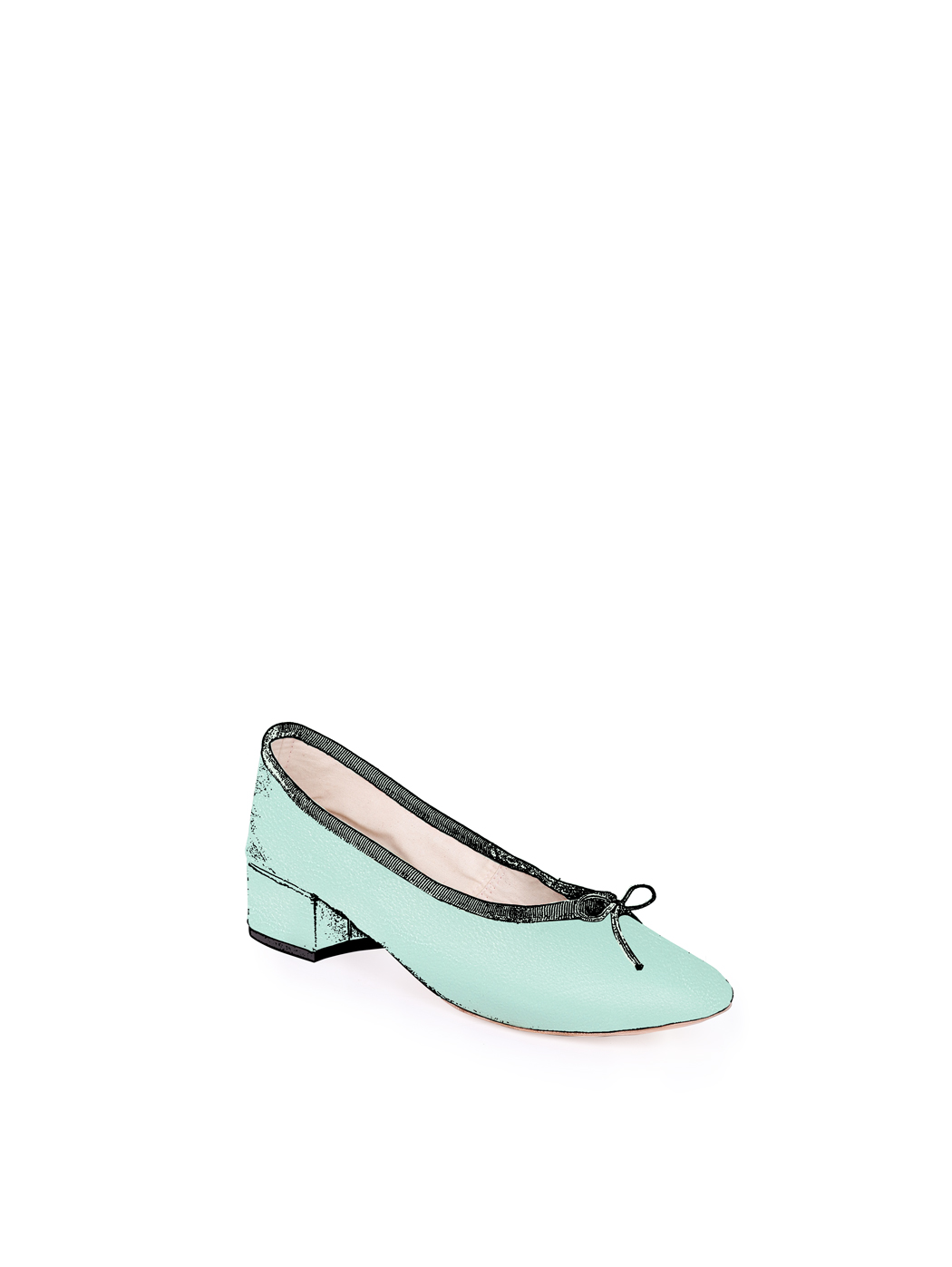 Ballet Pumps - Mint Green Nappa