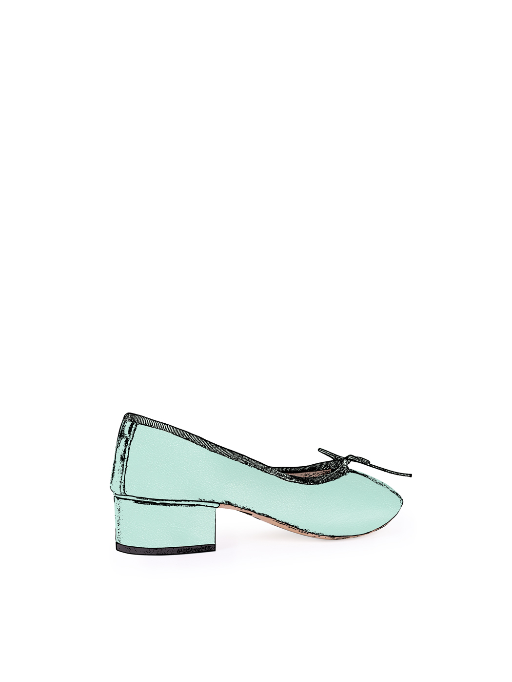 Ballet Pumps - Mint Green Nappa