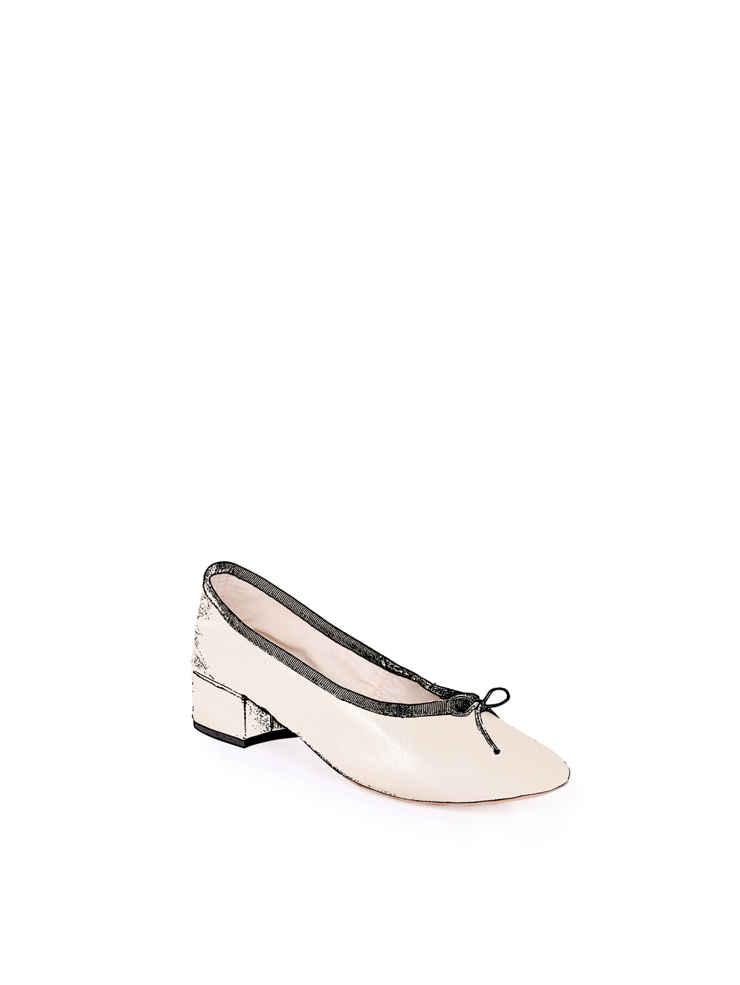 Porselli Decolleté tacco 3 cm - Bianco Sporco