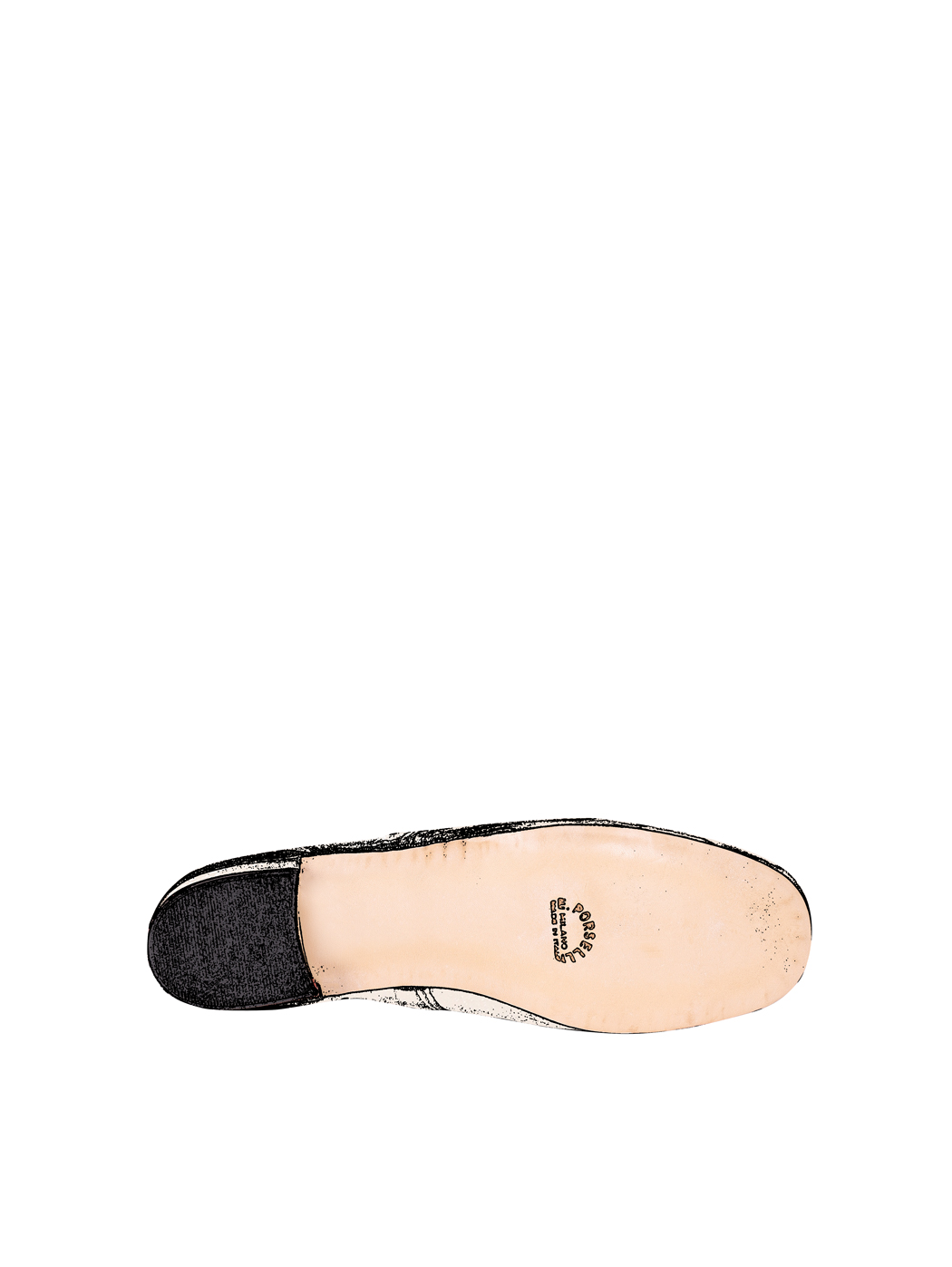 Ballet Pumps Block Heel - Bone Nappa