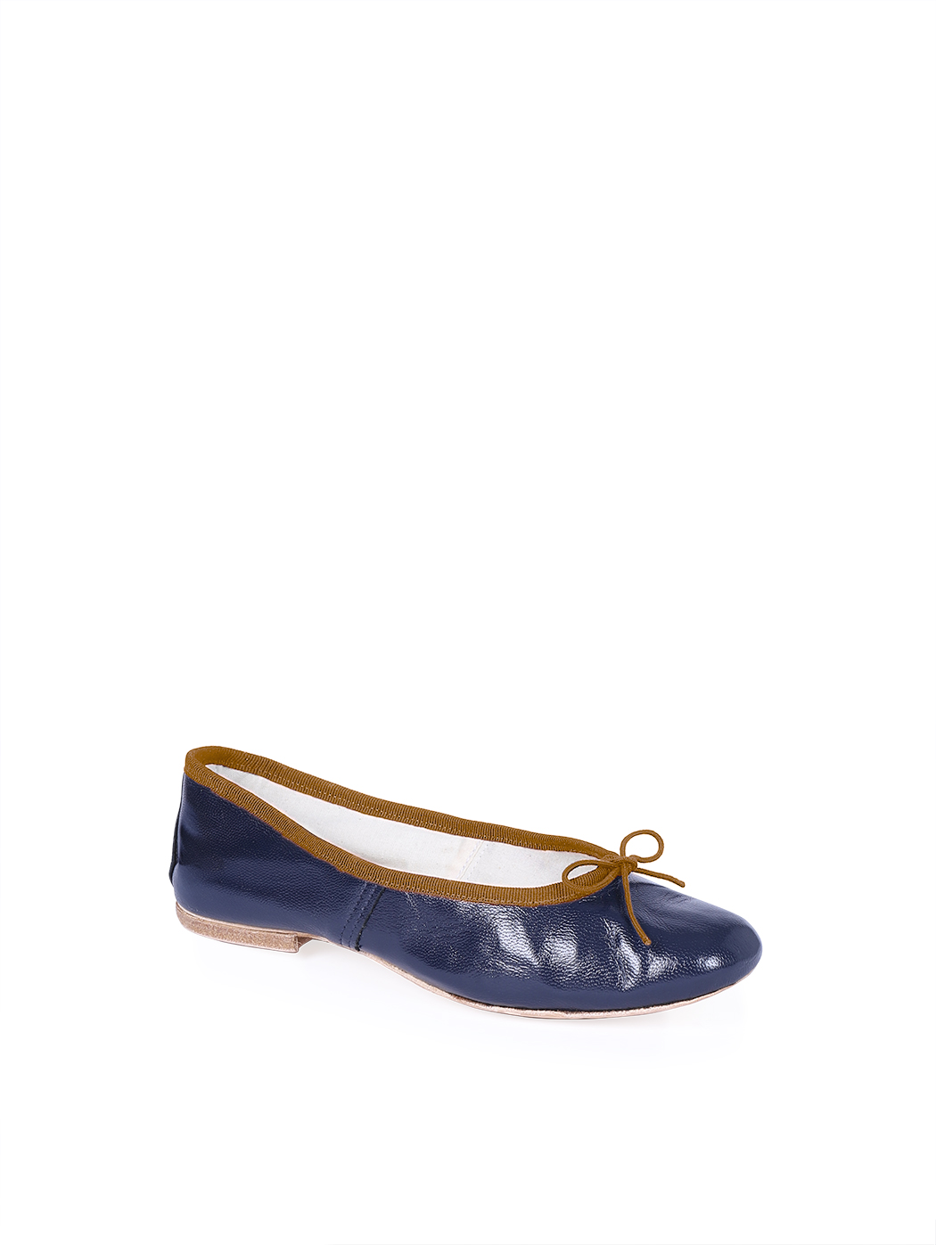 Ballerine DS Blu Scuro Filo Marrone