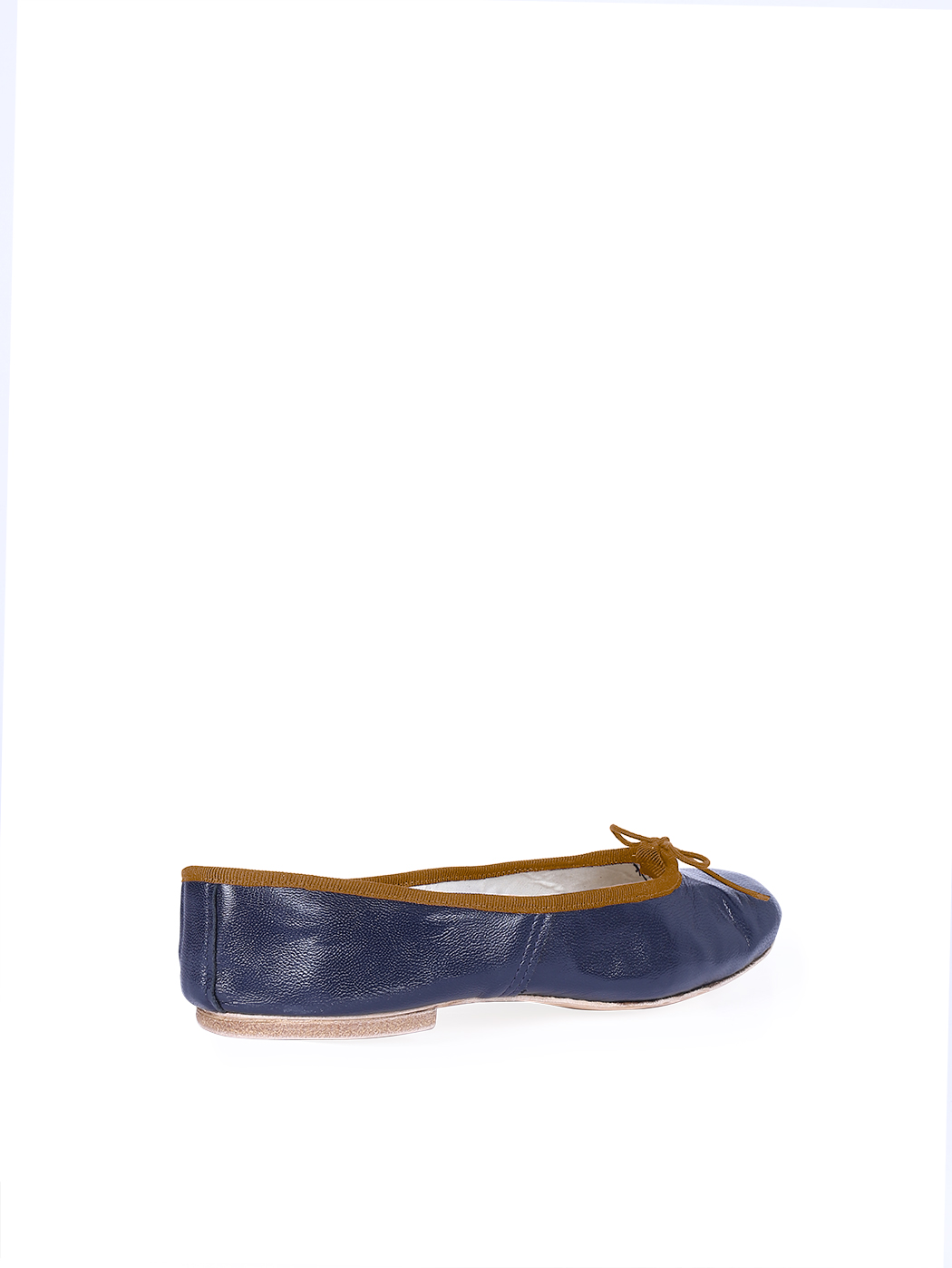 Ballerine DS Blu Scuro Filo Marrone