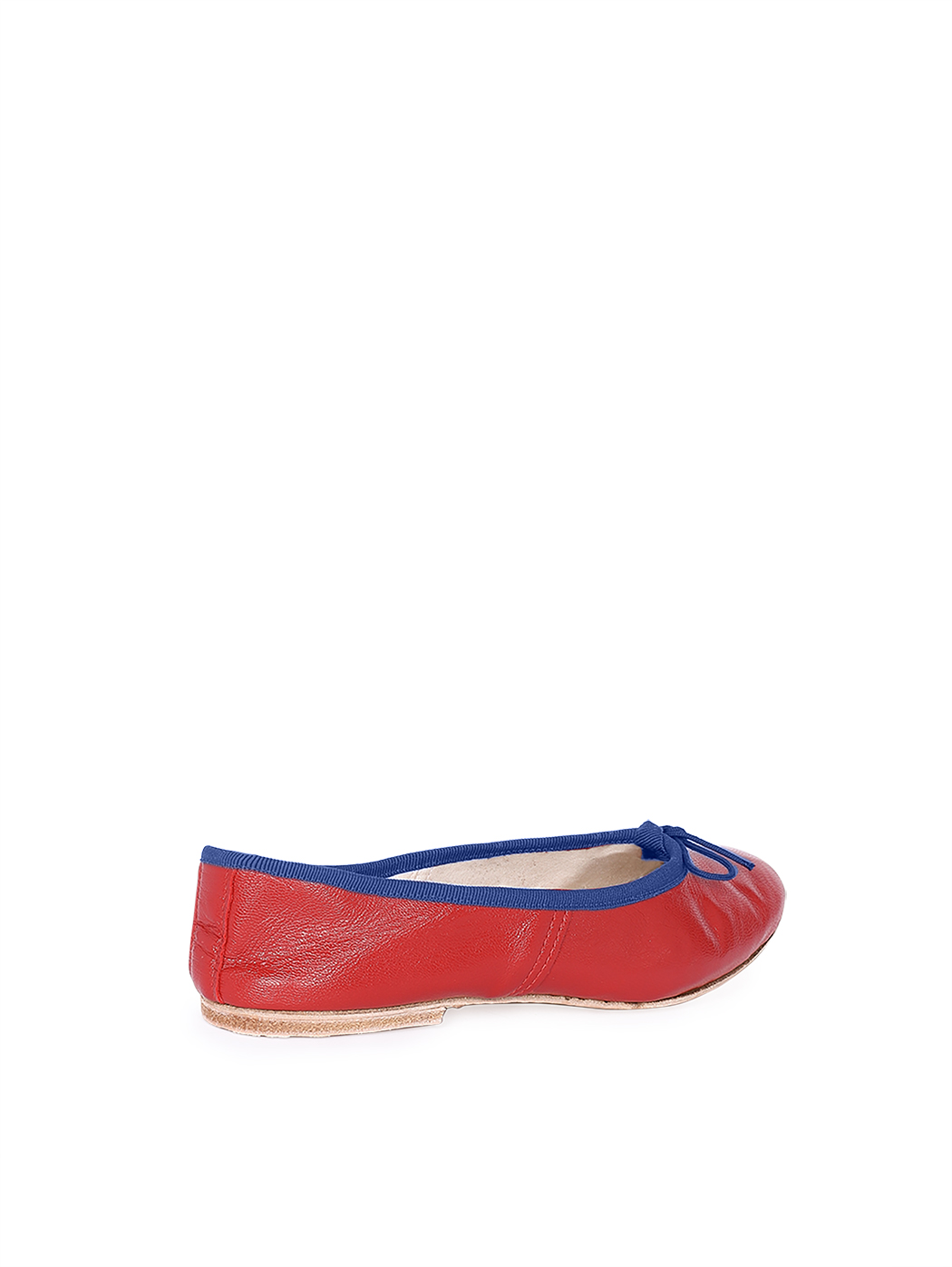 Ballet Flats Red Blue Trim