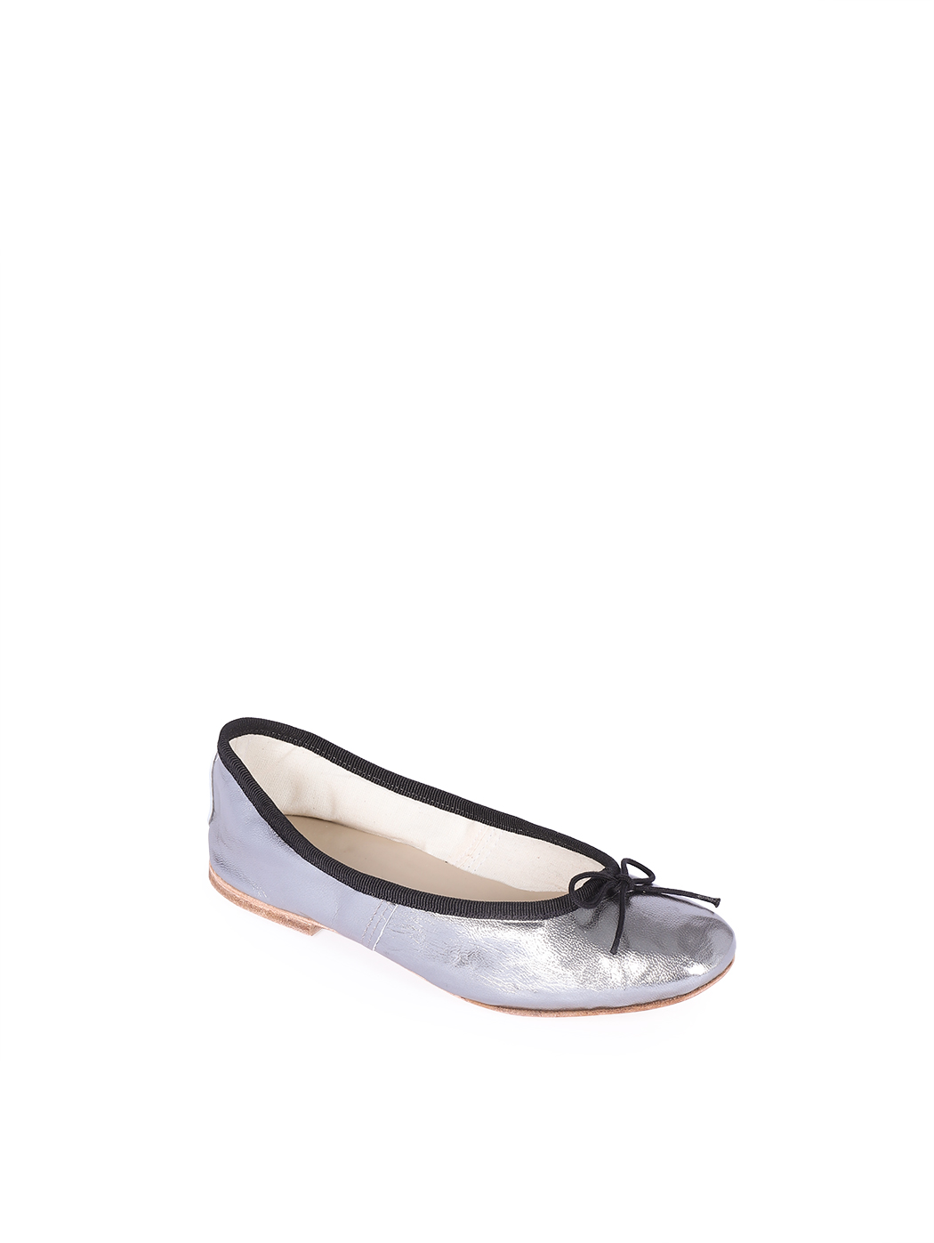 Ballet Flats Gunmetal Black Trim