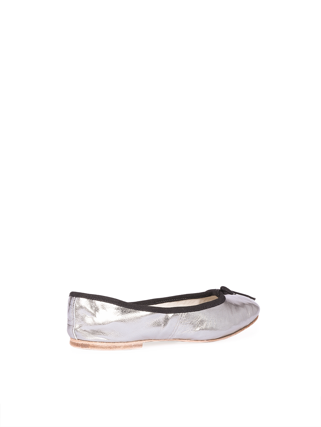 Ballet Flats Gunmetal Black Trim