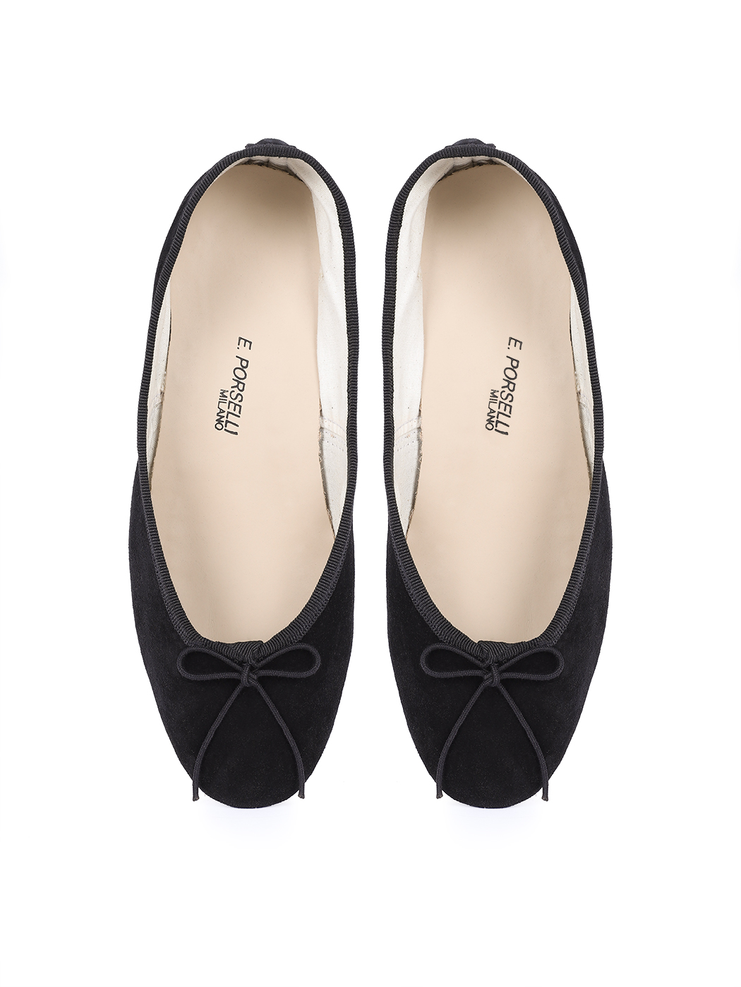 Ballet Flats Black Suede