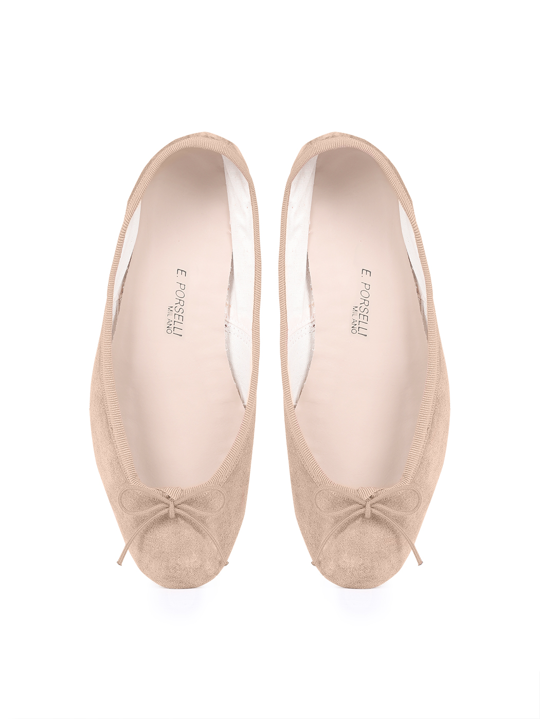 Ballet Flats Light Pink Nude Suede