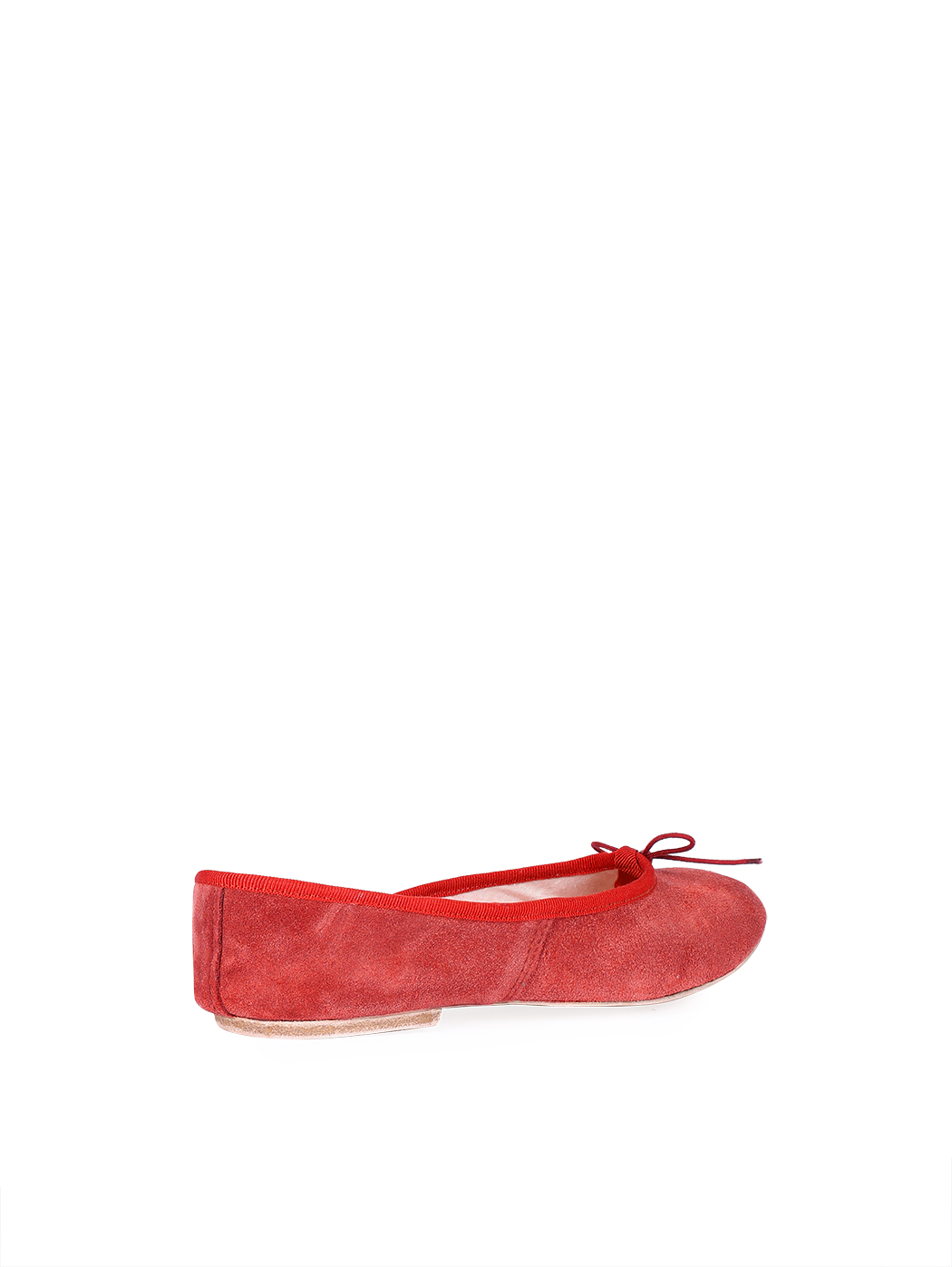 Ballet Flats Red Suede