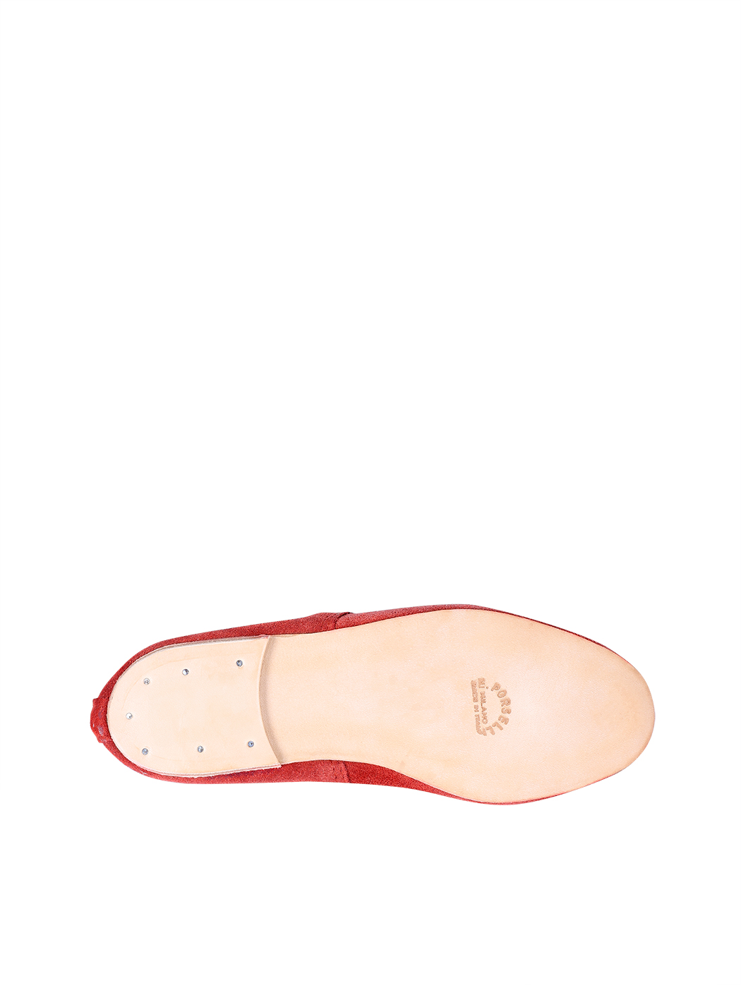 Ballet Flats Red Suede